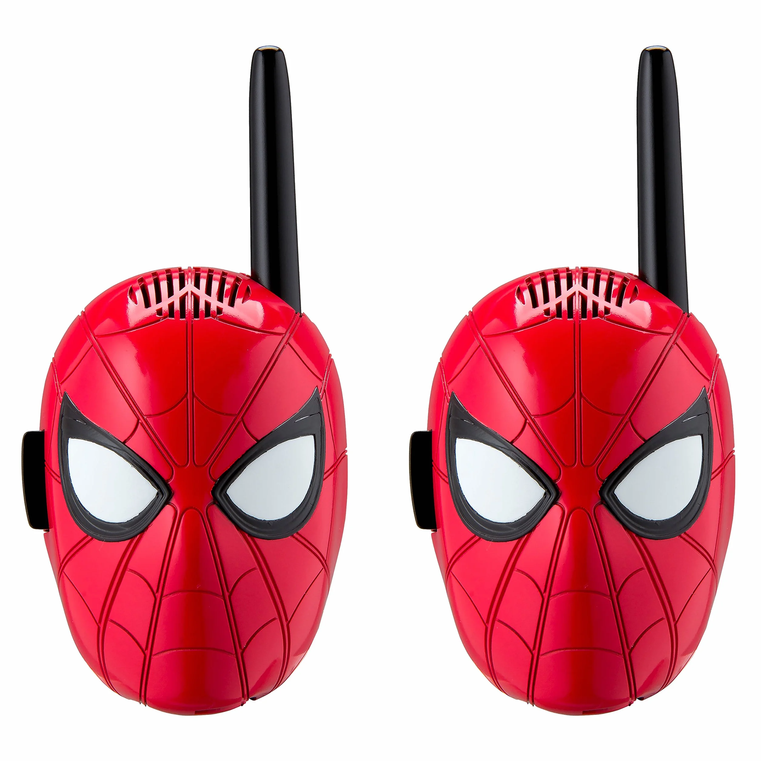 EKids Spiderman krótkofalówki dla dzieci, 2-kierunkowe radio dalekiego zasięgu z grafiką postaci i stylizacją, ręczne krótkofalówki dla dzieci, na zewnątrz, do wewnątrz, przygoda, gra, czerwone