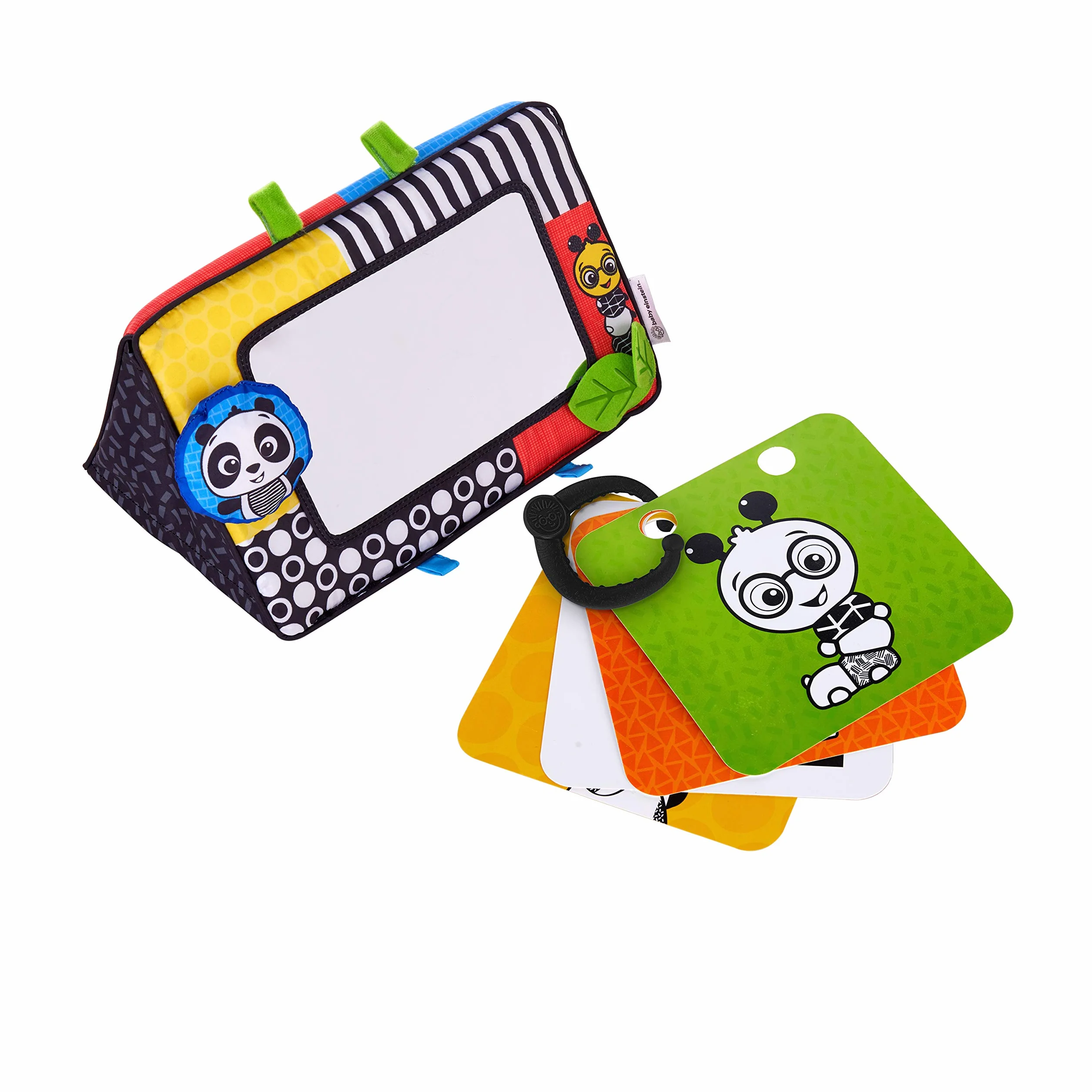Baby Einstein, Flip For Art, lustra i karty o silnym kontraście, idealne do zabawy na brzuchu lub w podróży