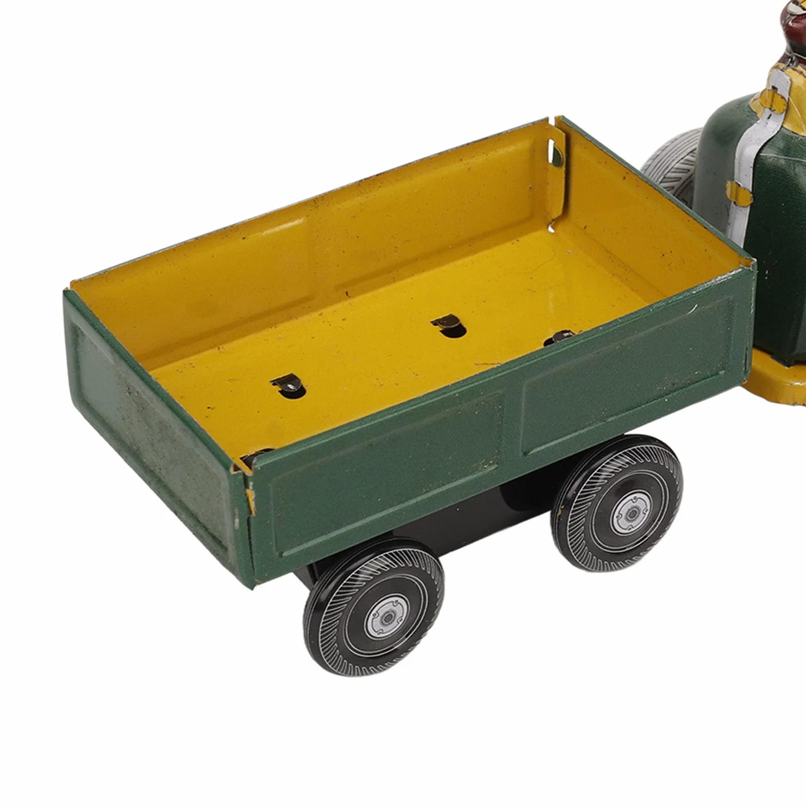Nostalgiczna Nakręcana Zabawka, Metalowy Traktor z Blachy Chodzącej, Kolekcjonerskie Dekoracje w Stylu Vintage, Klasyczny Design z Doskonałym Wykonaniem, Wszechstronna Opcja