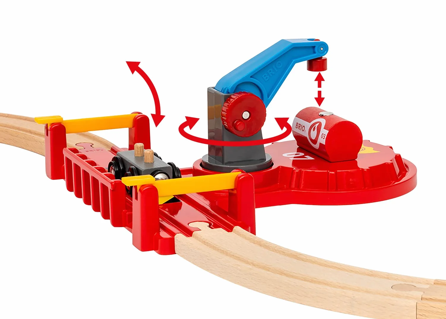 BRIO World 36025 Deluxe Zestaw Policji i Straży Pożarnej - duży zestaw ratowników z posterunkiem policji, pociągiem strażackim, śmigłowcem strażackim i karetką pogotowia - zalecany dla dzieci w wieku 3 lat i starszych