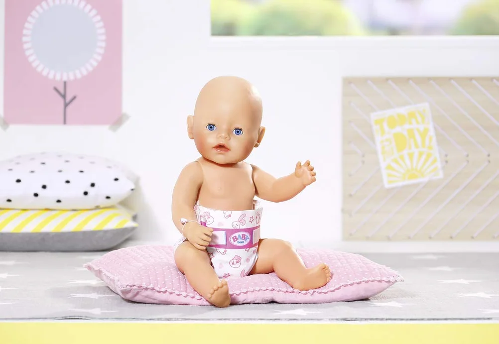 BABY born Pieluchy dla Lalki 43 cm - Przyjazne dla Małych Dłoni, Kreatywna Zabawka, która Promuje Empatię i Umiejętności Społeczne, dla Małych Dzieci od 3 Lat - Zawiera 5 Pieluch