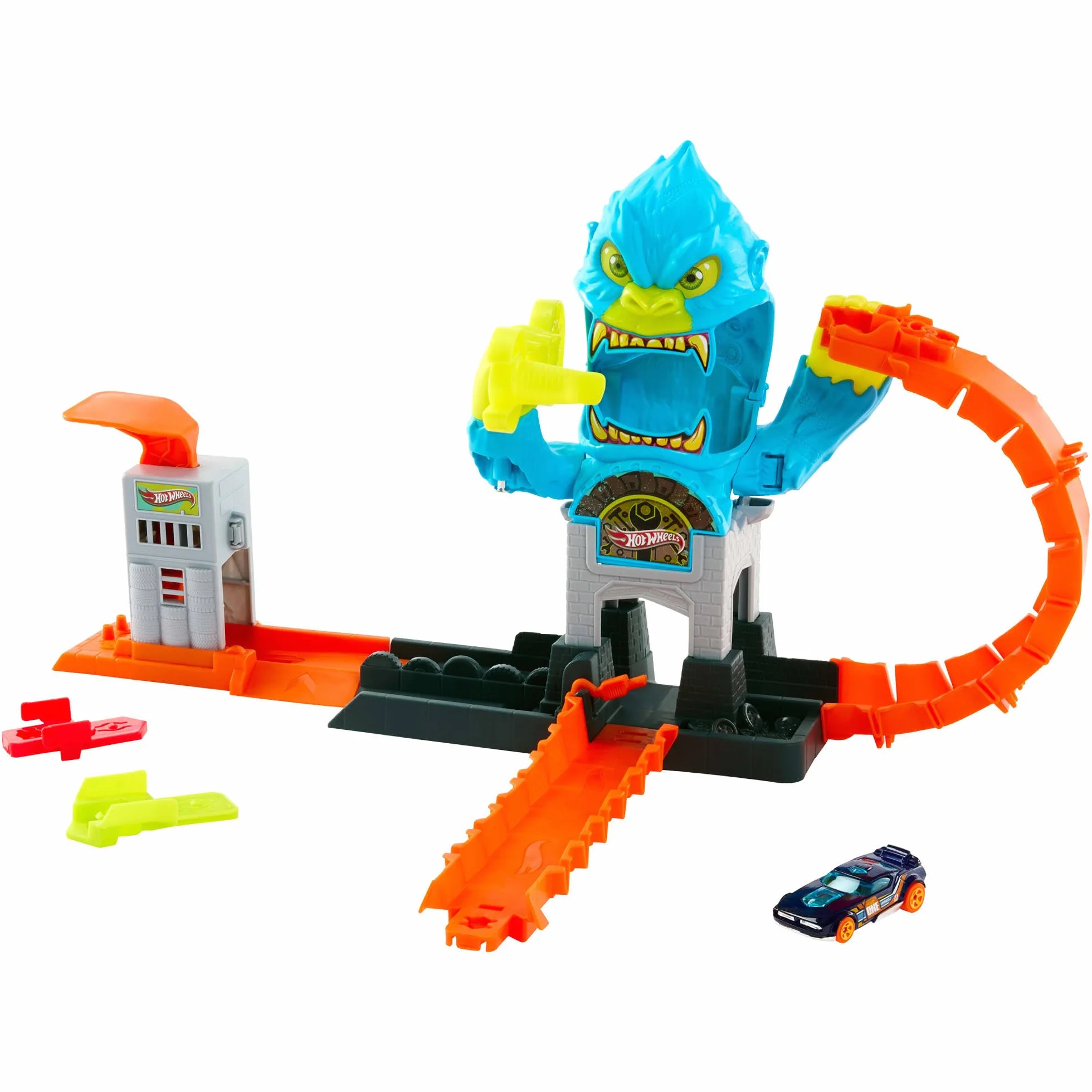 Hot Wheels City Głodny Goryl Zestaw Tor Samochód 1:64 JHL92