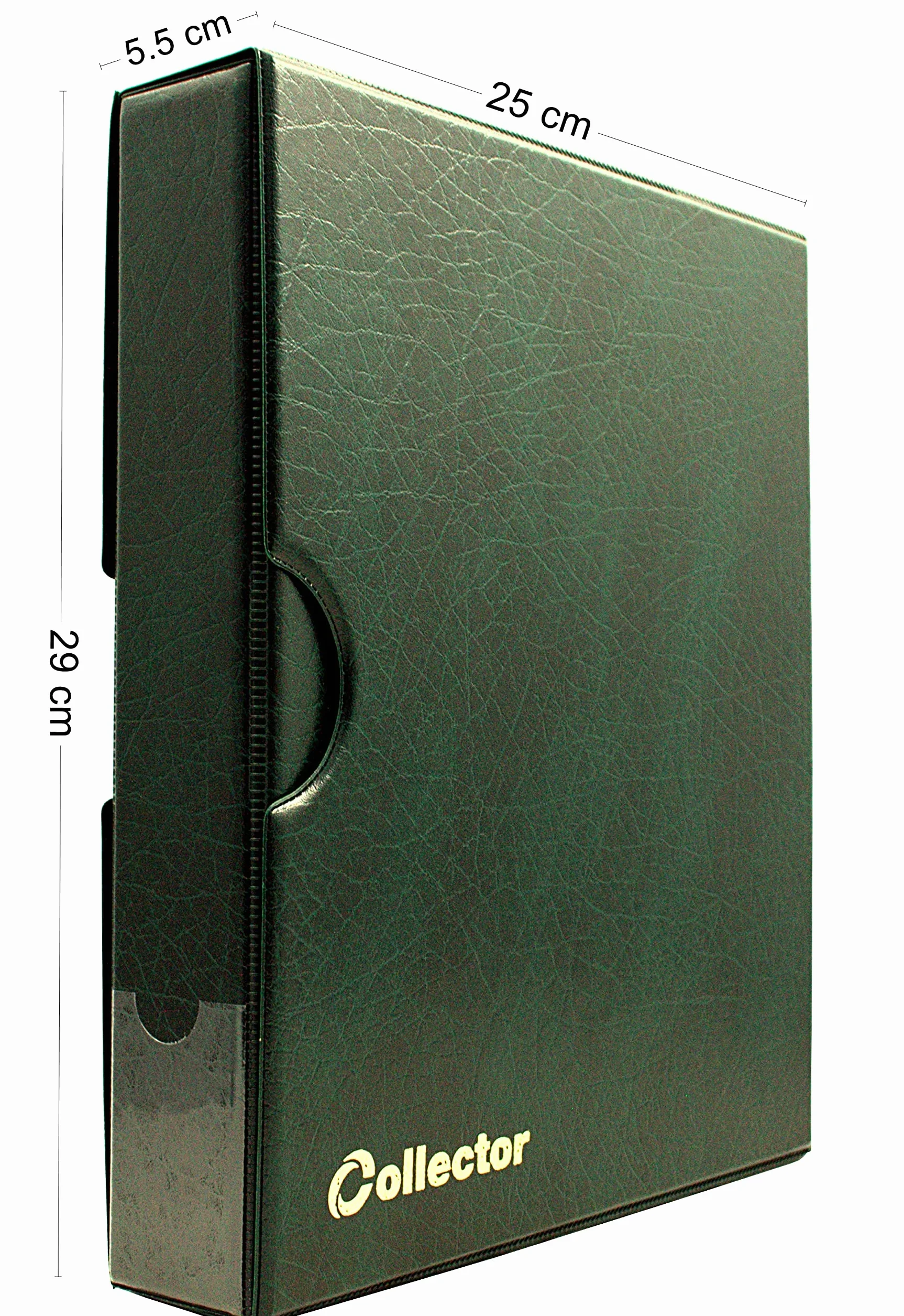 COLLECTOR - Album z etui do banknotów z 15 stronami i 15 dzielnikami - bardzo duża pojemność (Zielony)