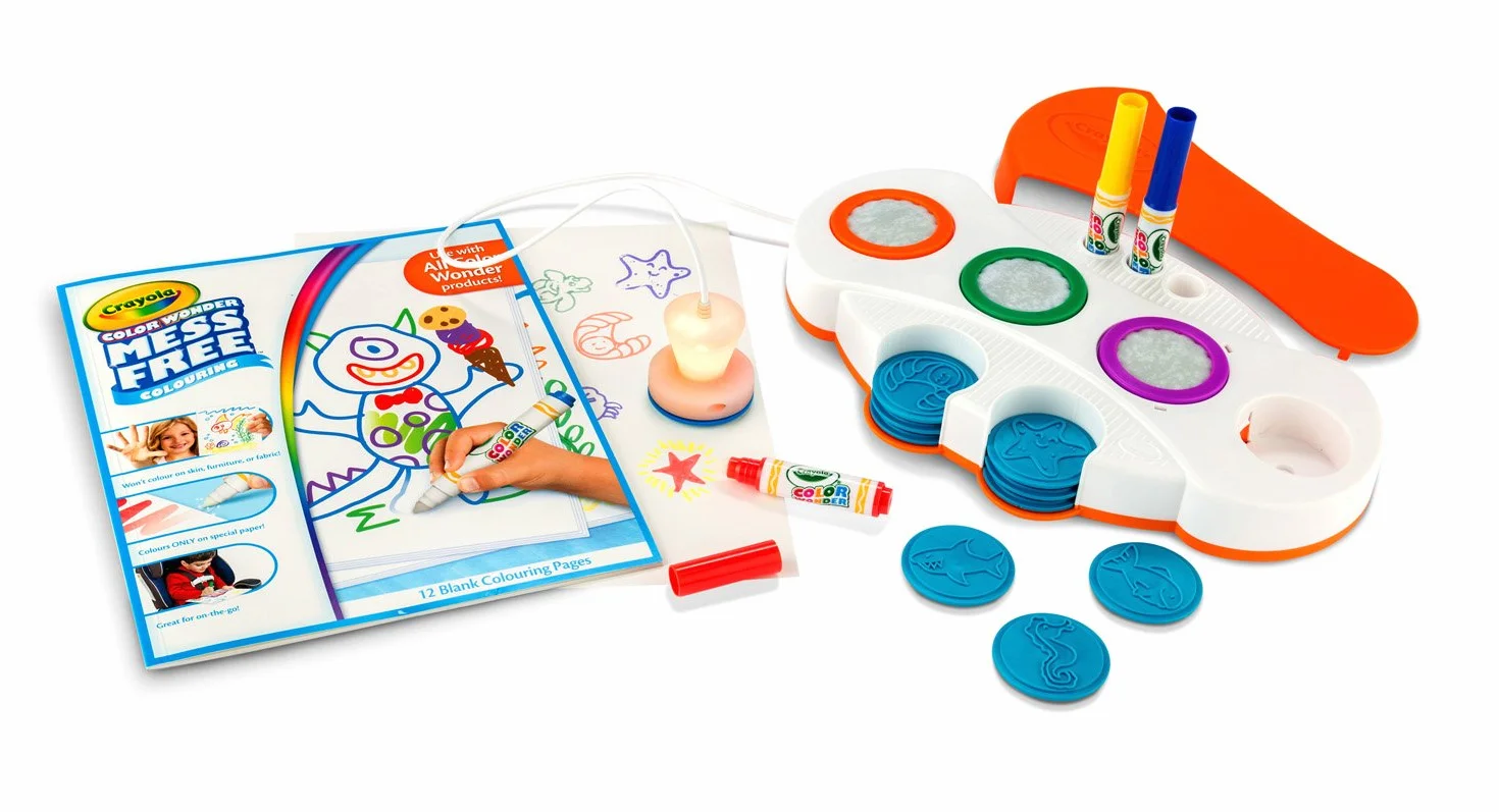 CRAYOLA 75-2589-E-000 magiczna pieczątka bez plam, niebieska
