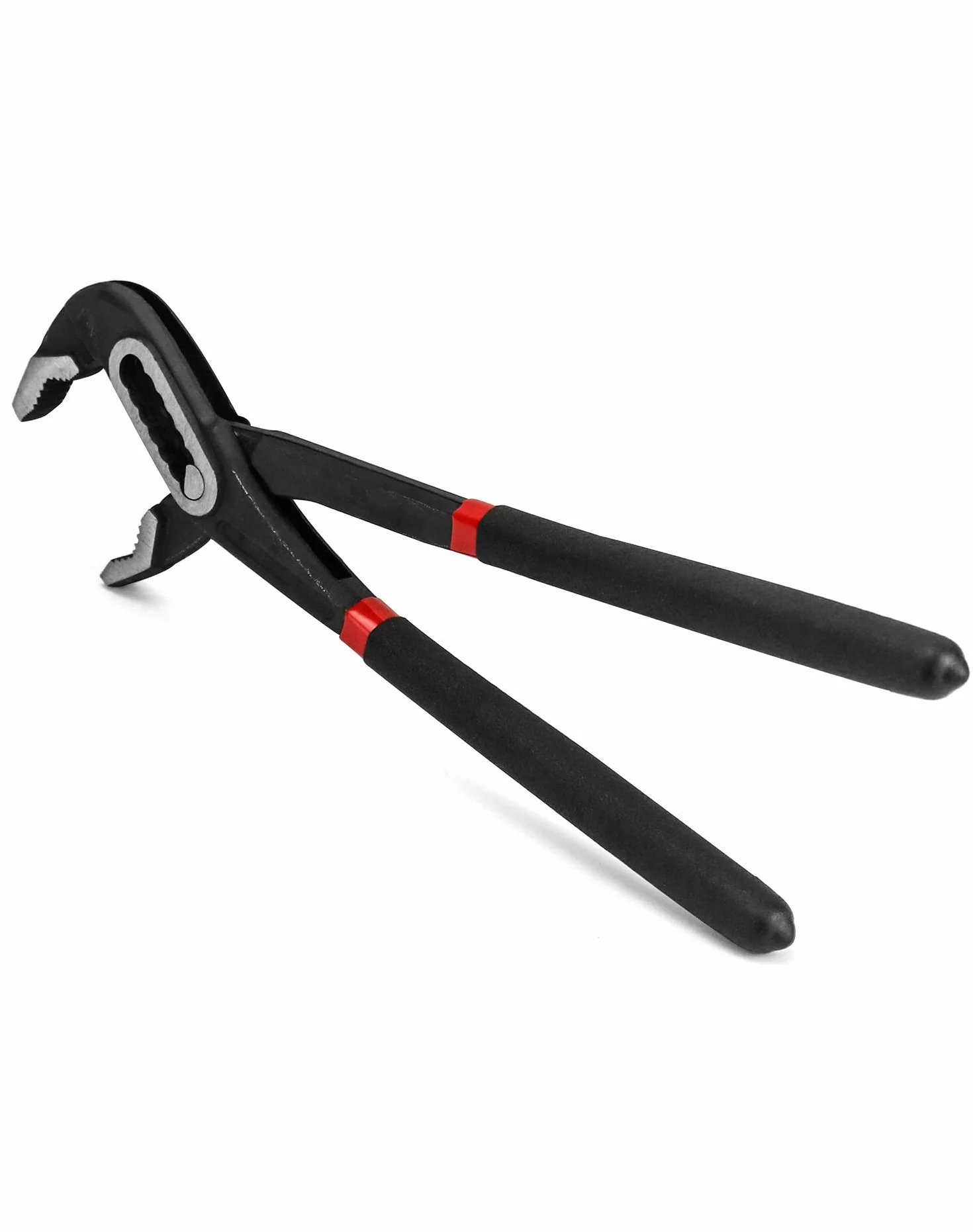 QWORK Szczypce do pomp wodnych, klucz do rur wodnych 250 mm, maksymalna szerokość otwarcia 85 mm, z antypoślizgowymi gumowymi uchwytami