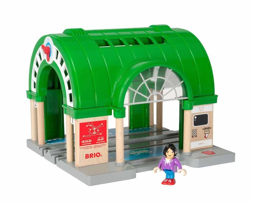 BRIO World - Großer Hauptbahnhof mit Ticketautomat