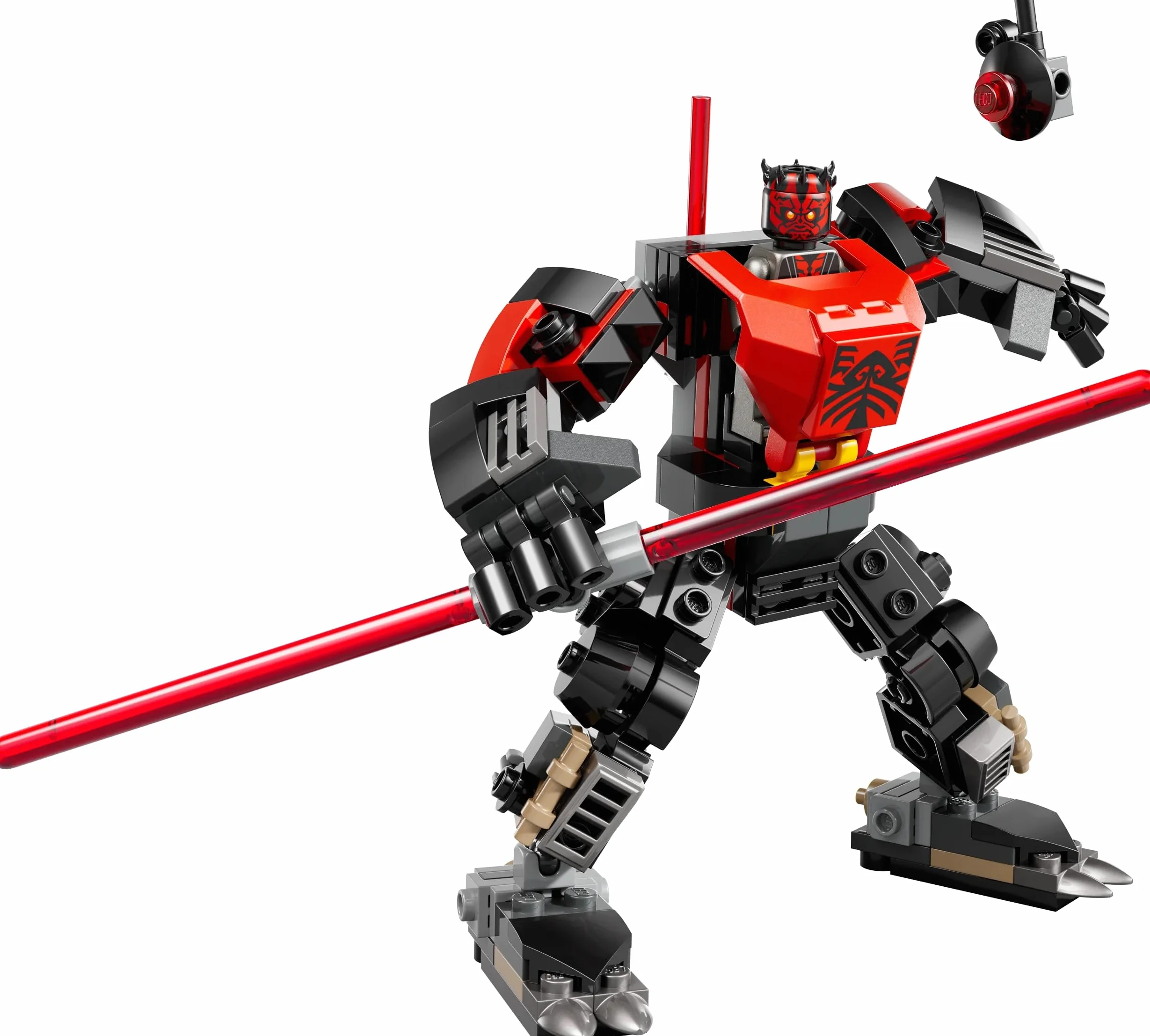 LEGO Star Wars Mech Dartha Maula, zestaw dla 6-latka, Gwiezdne Wojny: Wojny klonów do kolekcji, zabawka konstrukcyjna dla dziecka, pomysł na prezent dla chłopców i dziewczynek w wieku od 6 lat 75411