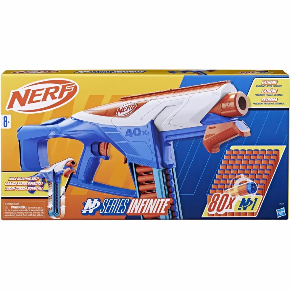NERF N Series Infinite Wyrzutnia z 80 strzałkami N1