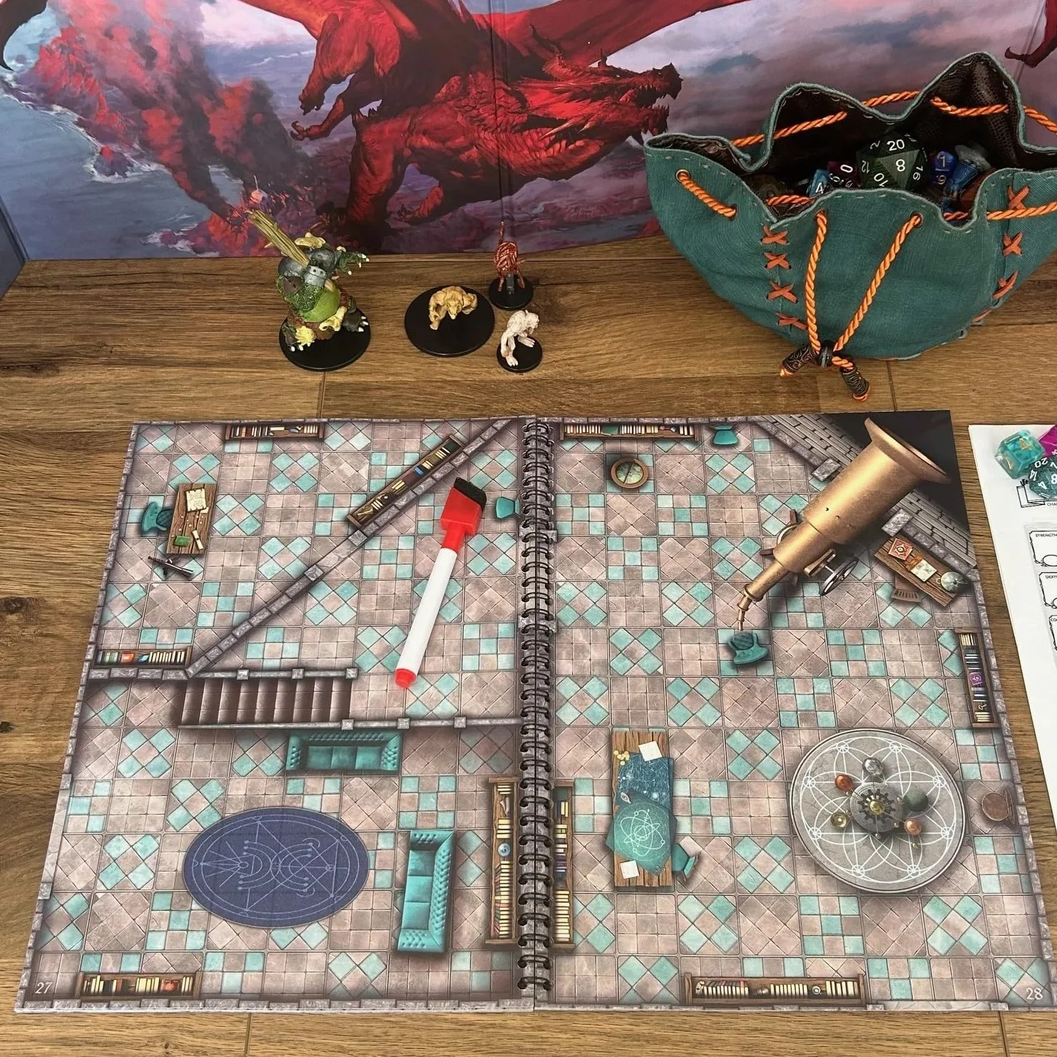 Loke BattleMats | Big Book of Battle Mats Bastions and Strongholds | Księga Map RPG do 5E i Fantasy | 1+ Graczy