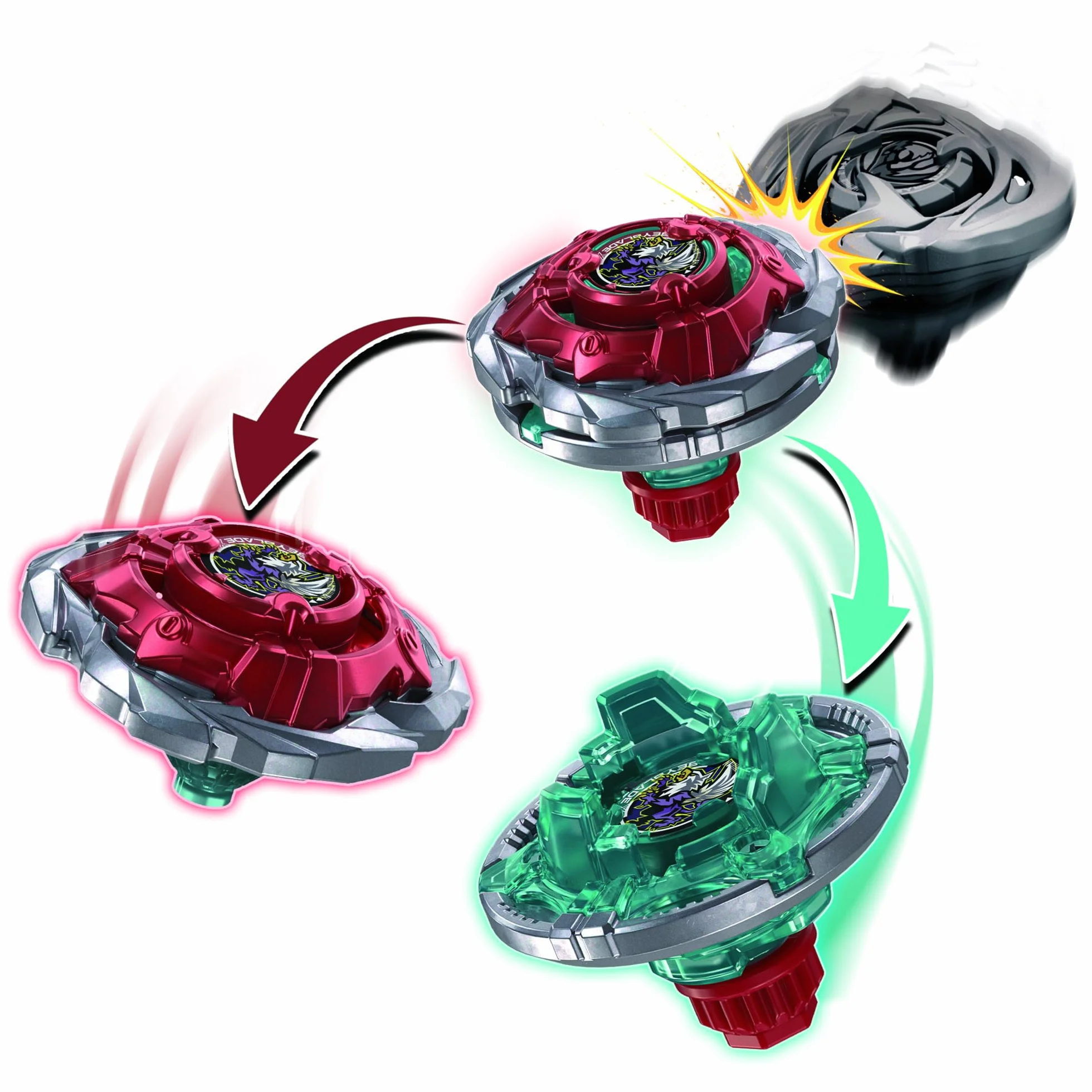 Beyblade X Rocket Griffon H UX Infinity zestaw startowy z wyważonym bączkiem bey i wyrzutnią Takara Tomy, bączki, od 8 lat