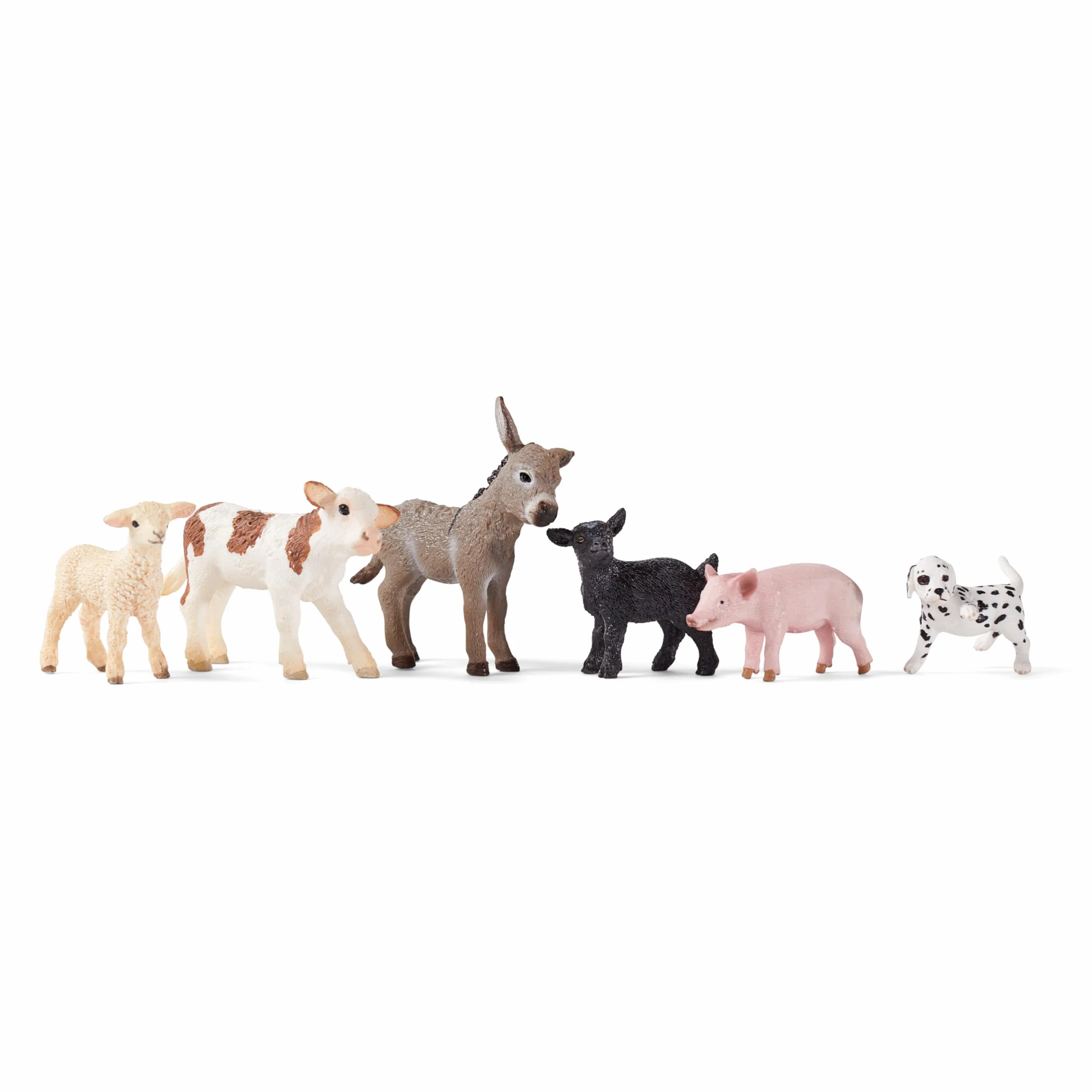schleich FARM WORLD | Zestaw zwierząt z farmy 77534 z psem, świnią, kozą, owcą i osłem | zabawka farmerska od 3 lat | szczegółowy zestaw 6-częściowy | tylko w Amazon