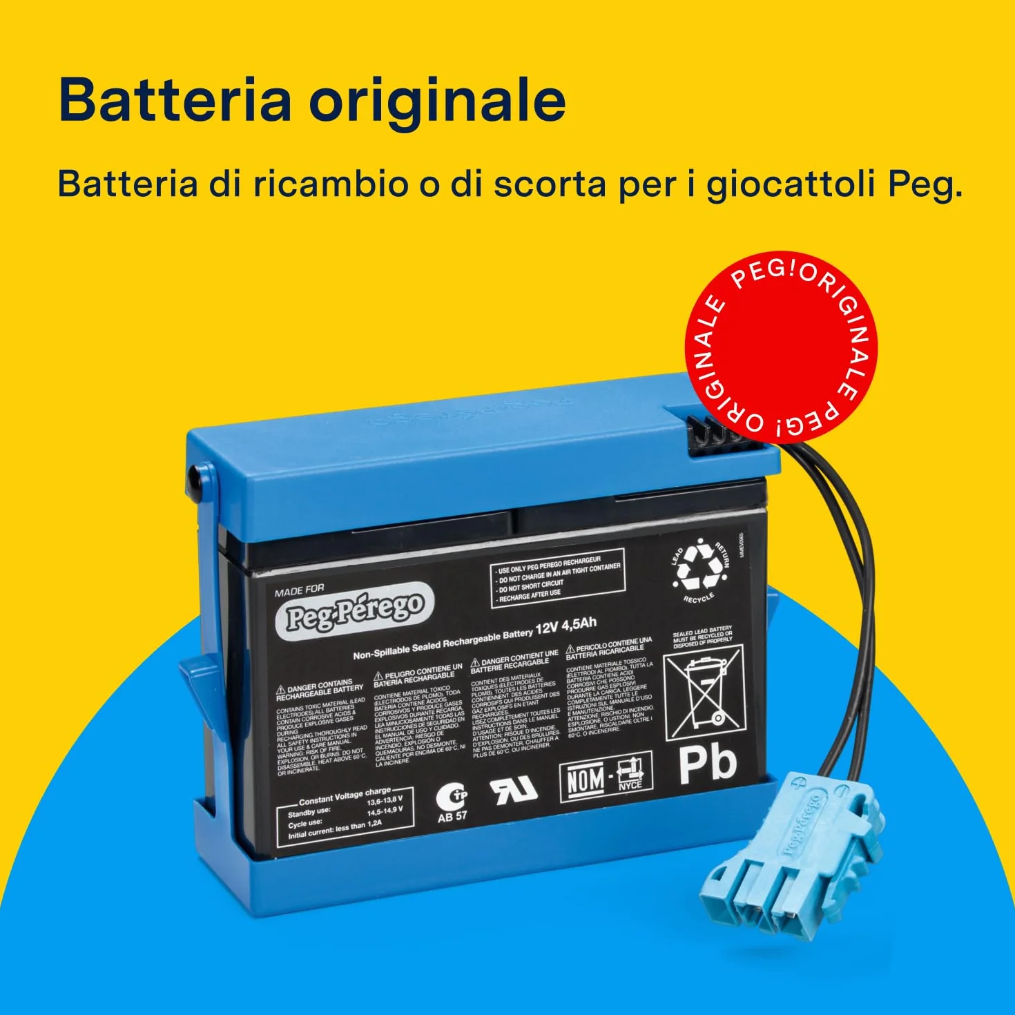 Peg Perego Akumulator 12V 4,5 Ah