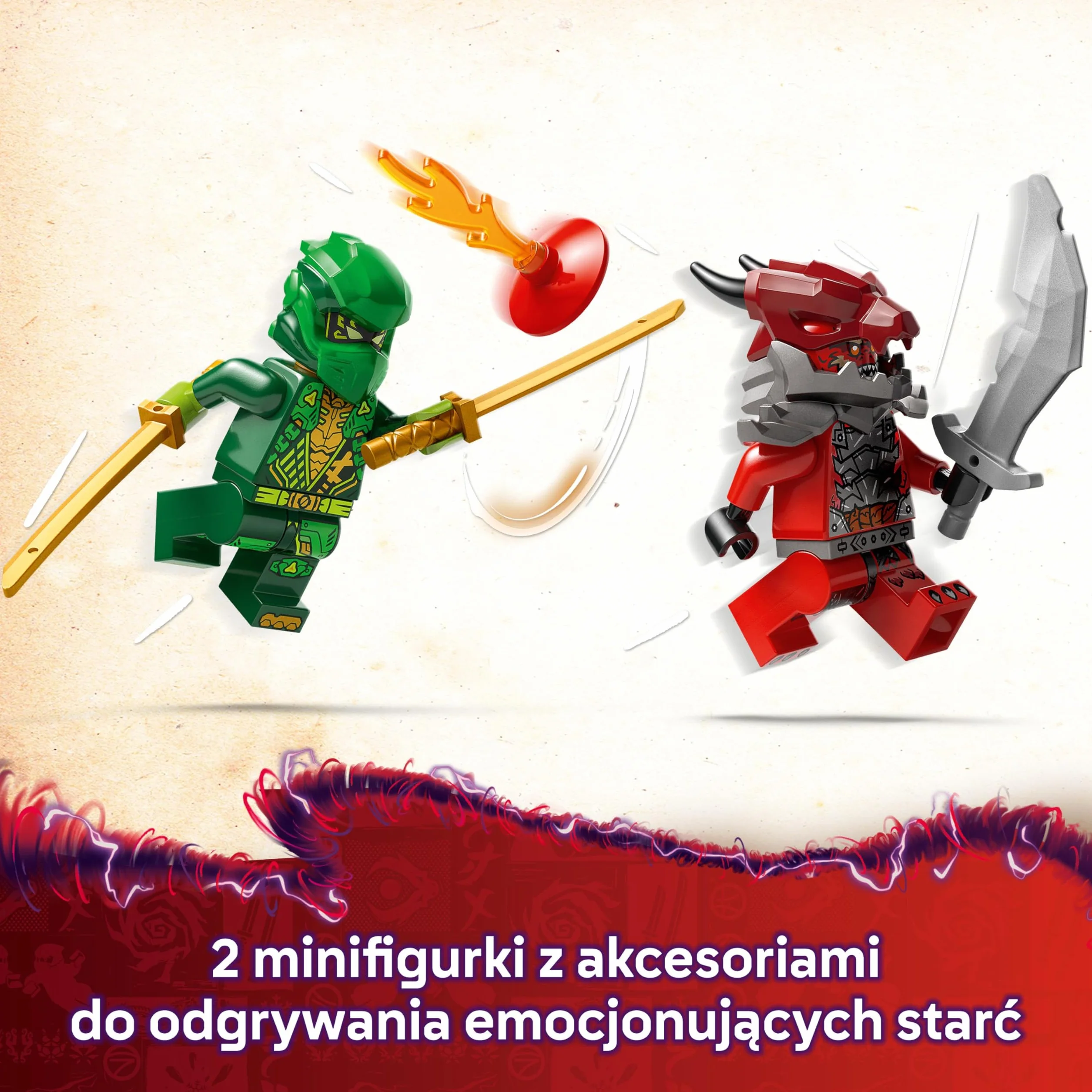 LEGO NINJAGO Samochód wyścigowy Lloyda z napędem typu pull-back, Model Wyścigówki Ninja, Zabawka Konstrukcyjna dla Dziecka z Dwiema Minifigurkami, Prezent dla 7-latka, dla Chłopca i Dziewczynki 71828