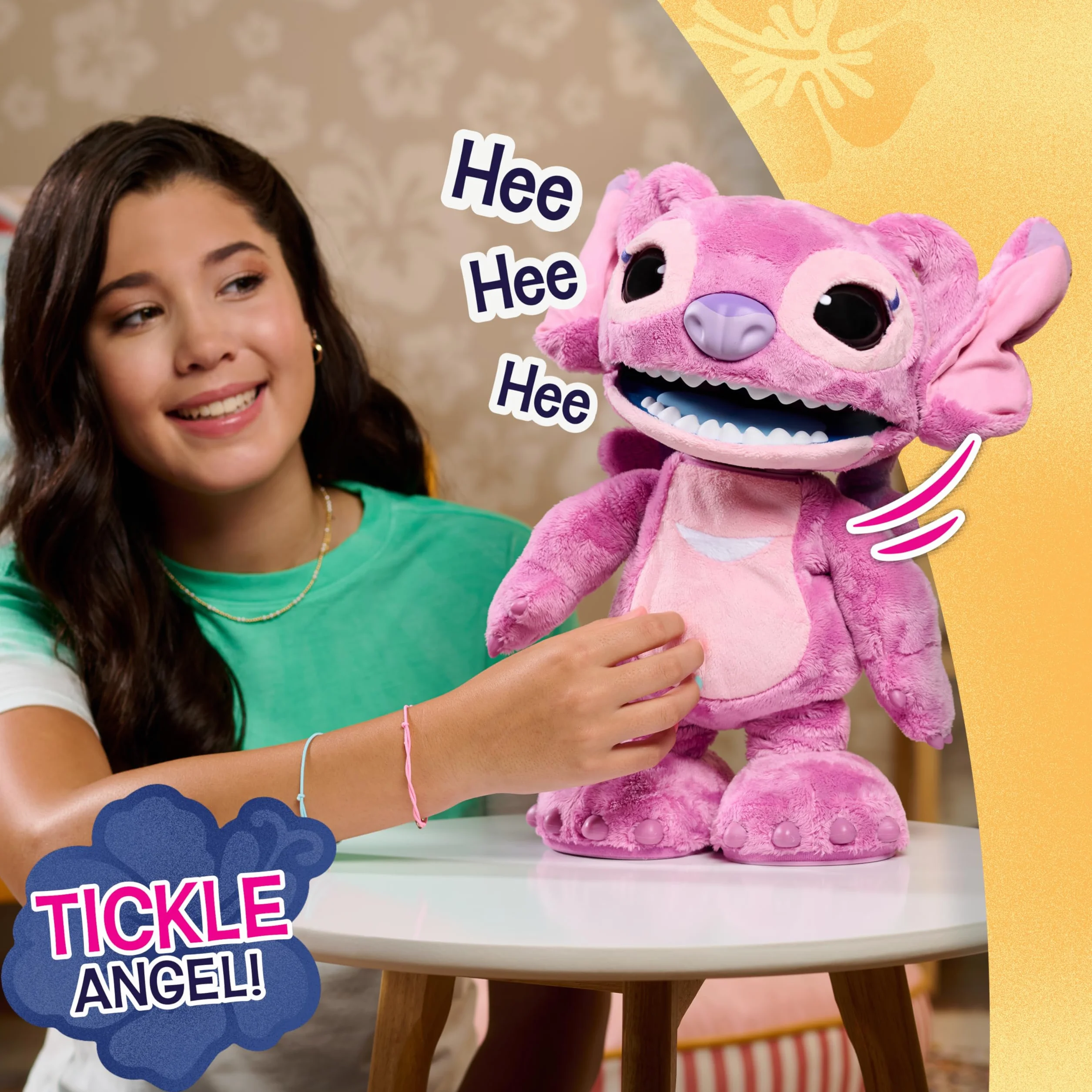 Disney Stitch Ultimate Angel Interactive 17" Plush Toy, 100+ Sounds & Reactions, Moves Like a Real-Life Angel, Toy for Fans, Girls, Kids, 3 and Up by Just Play