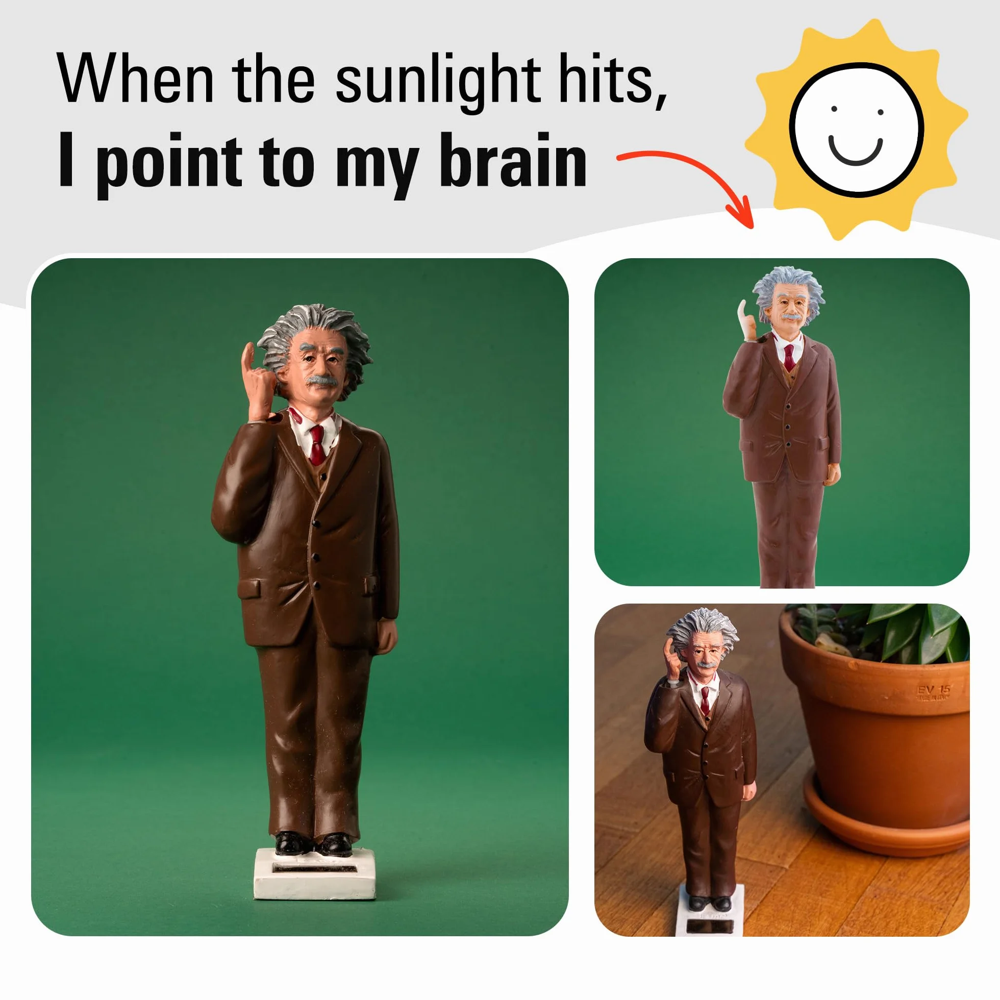 Kikkerland 1609 Solar Einstein, 6,4 x 3,8 x 18,7 cm