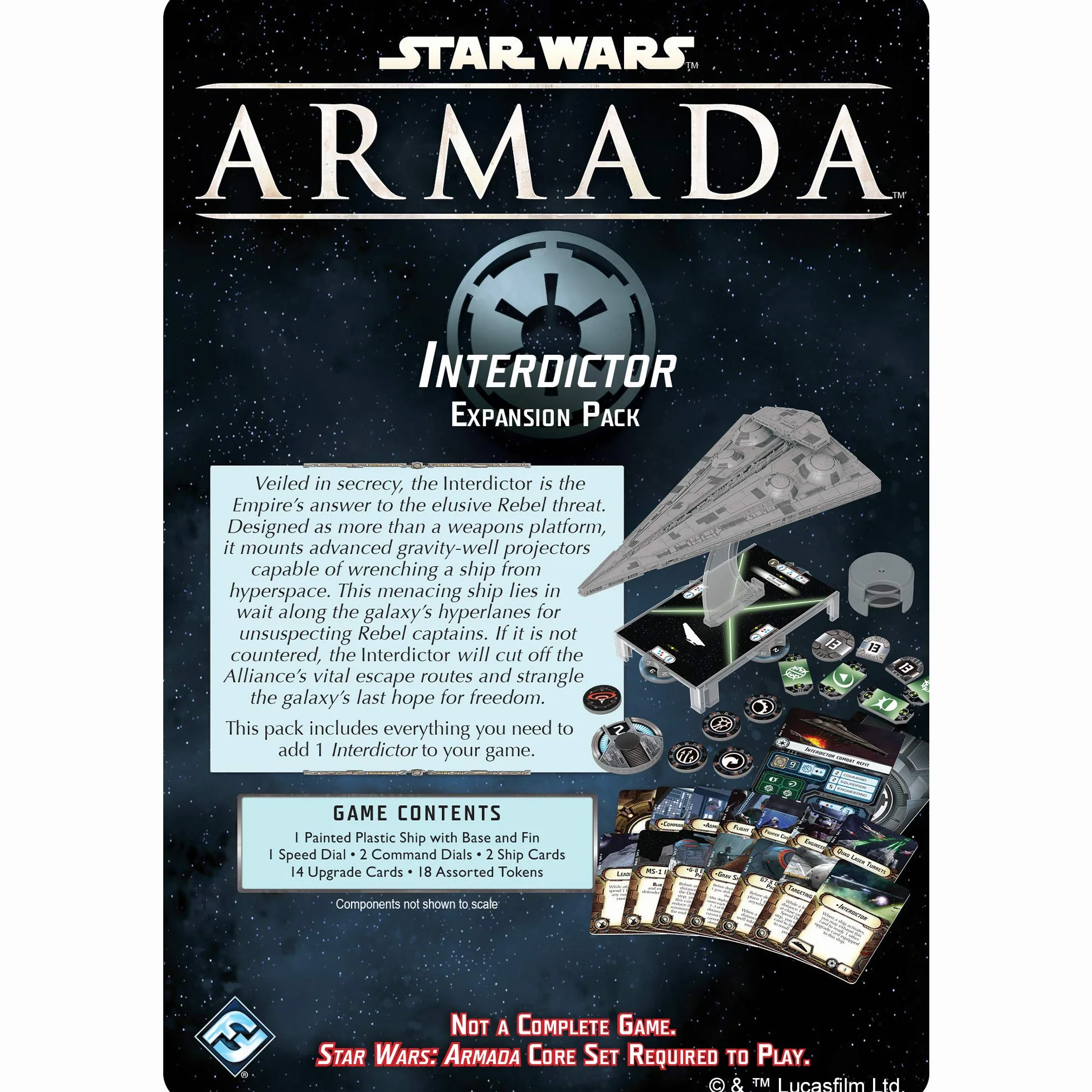 Star Wars Armada Interdictor Class Star Board Game