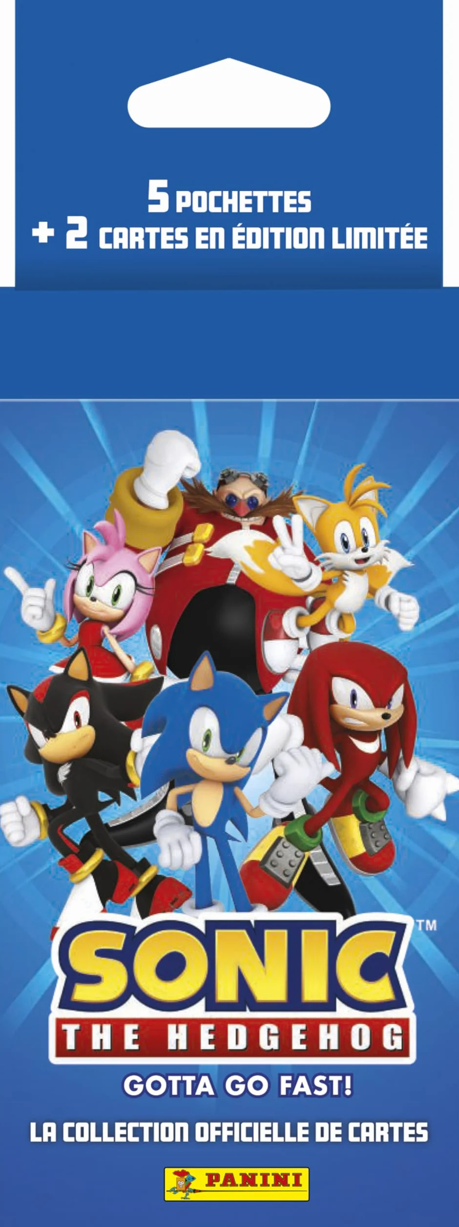Panini Sonic The Hedgehog Classic Trading Cards Blister 5 kieszeni + 2 karty Limited Edition, 005010KBF5