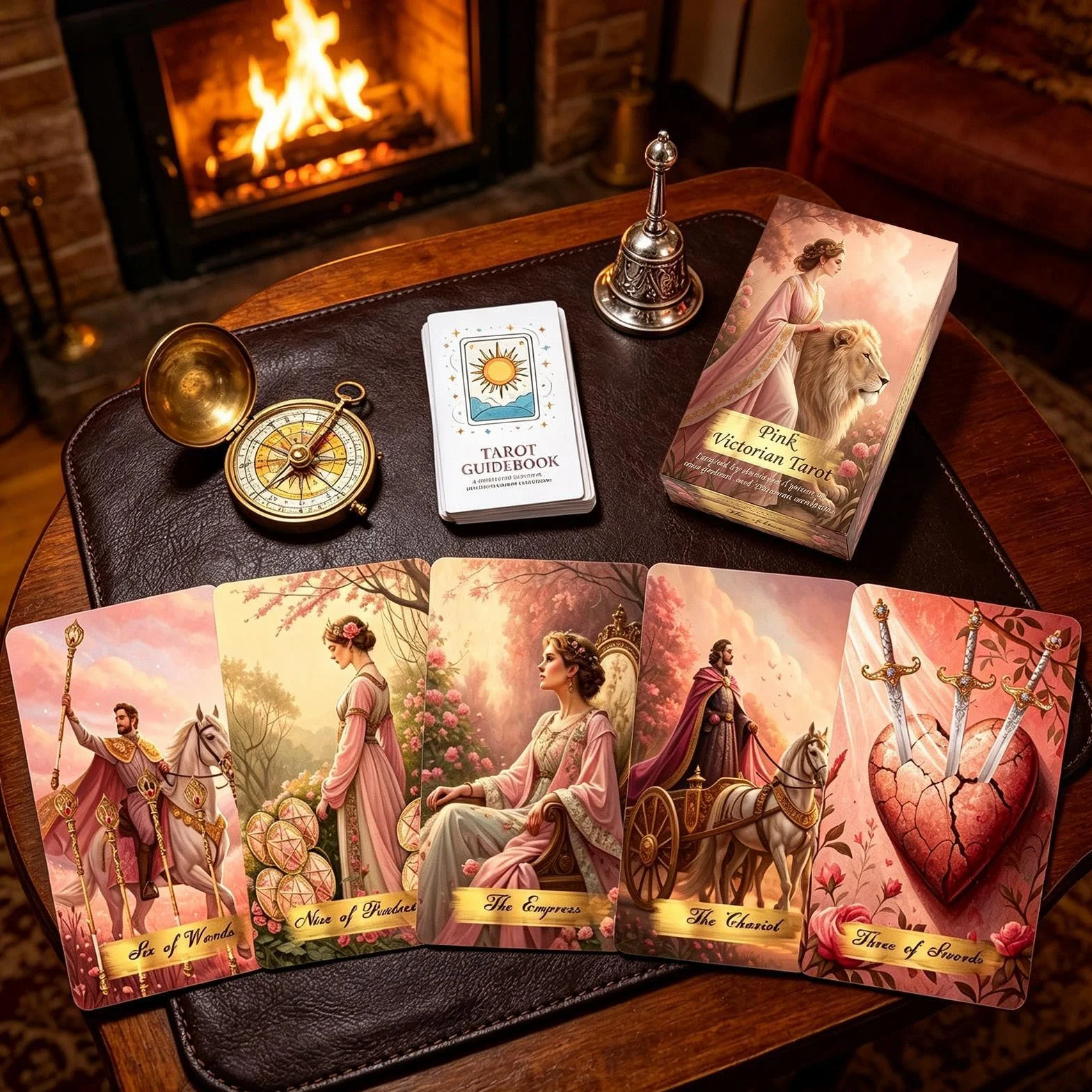 Oracle Card Deck, zestaw do czytania tarota, karty z przewodnikiem Fortune, 78 sztuk, klasyczne, różowe, przenośne karty Oracle do medytacji, na imprezę, do domu, na podróż, urodziny, randkę, duchowe