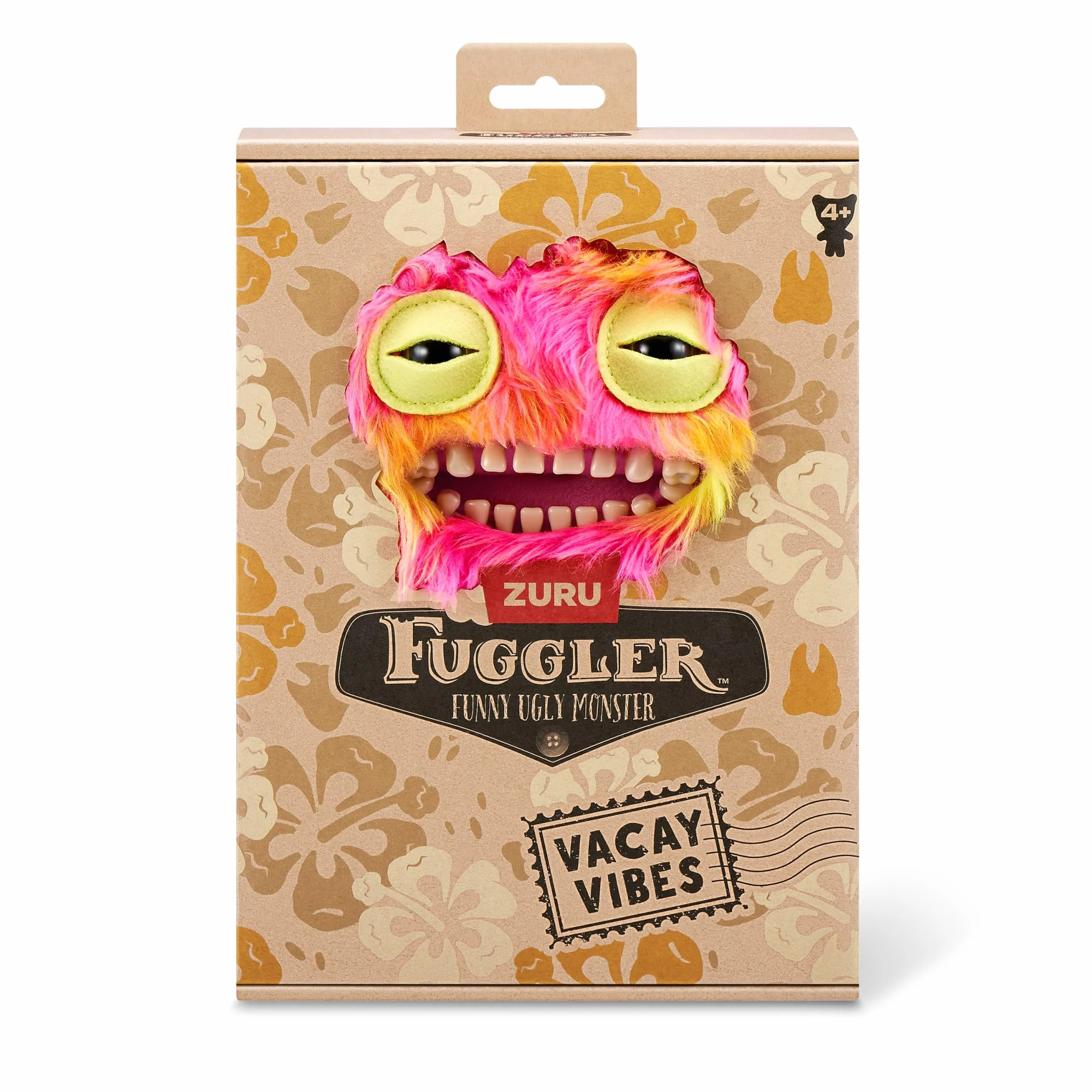 Fuggler Vacay Vibes by ZURU, Funny Ugly Monster, Plush, Collectible, Toy (Mr Buttons - Multi)