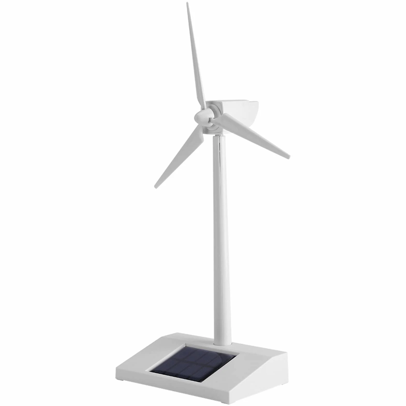 Nikou Miniaturowy model wiatraka słonecznego, miniaturowy model energii słonecznej, stacjonarna turbina wiatrowa, zasilana energią słoneczną, naukowe narzędzie edukacyjne dla dzieci, dekoracja biurka