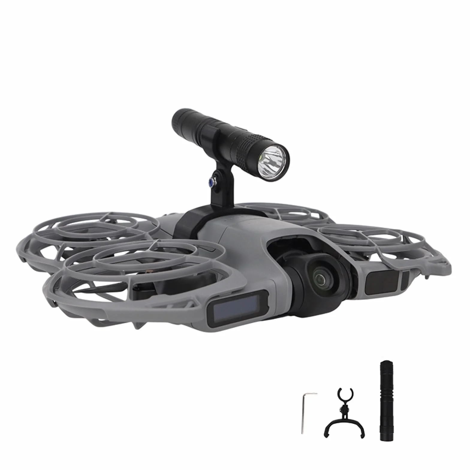 Dla DJI NEO 2, latarka do lotu nocnego z wysokojaśnie świecącą diodą LED, regulowany kąt, lekka latarka, latarka rozszerzająca NEO 2