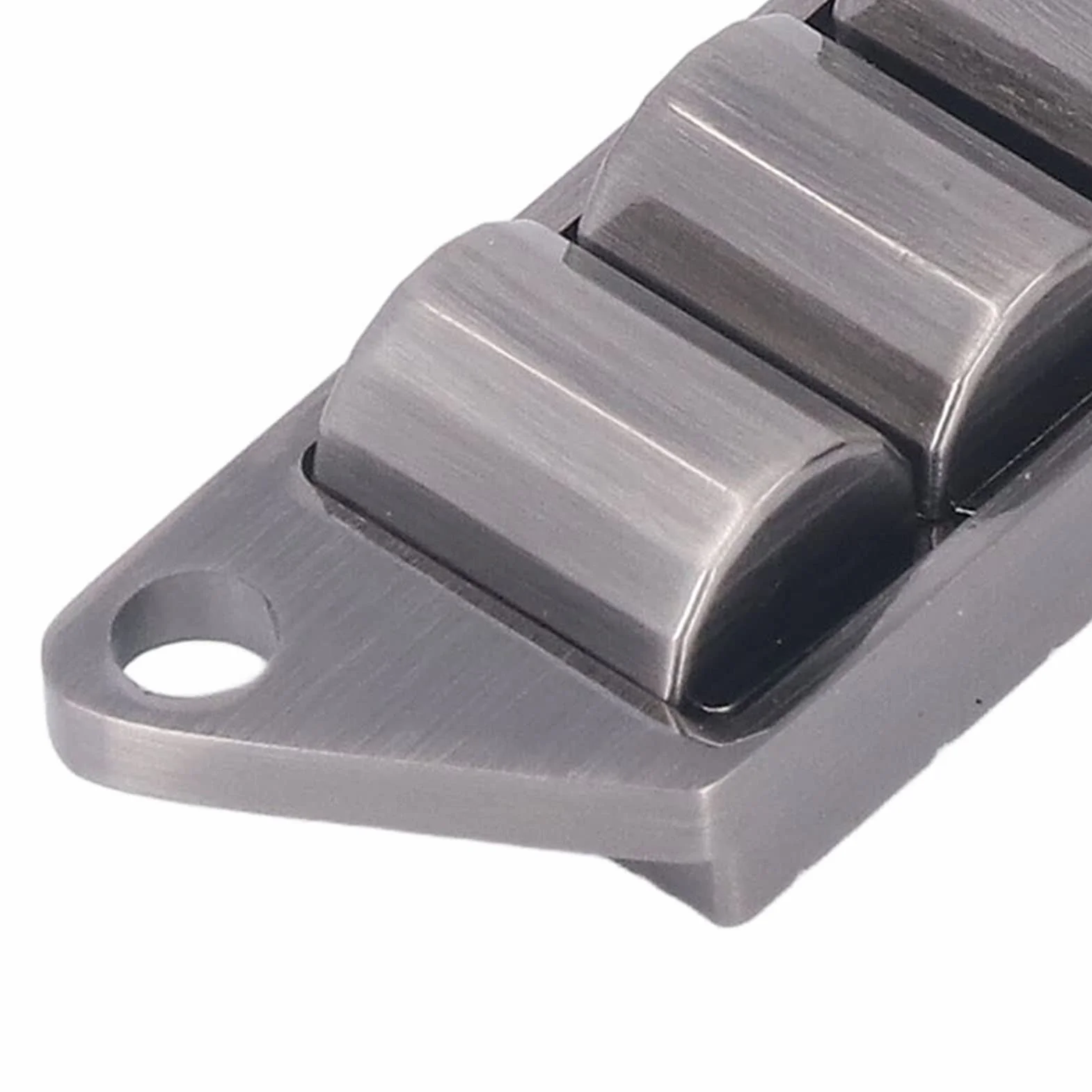 Keenso Zabawki sensoryczne Push Slider, Fidget Toys, metalowy suwak Fidget dla dorosłych nastolatków (srebrny)