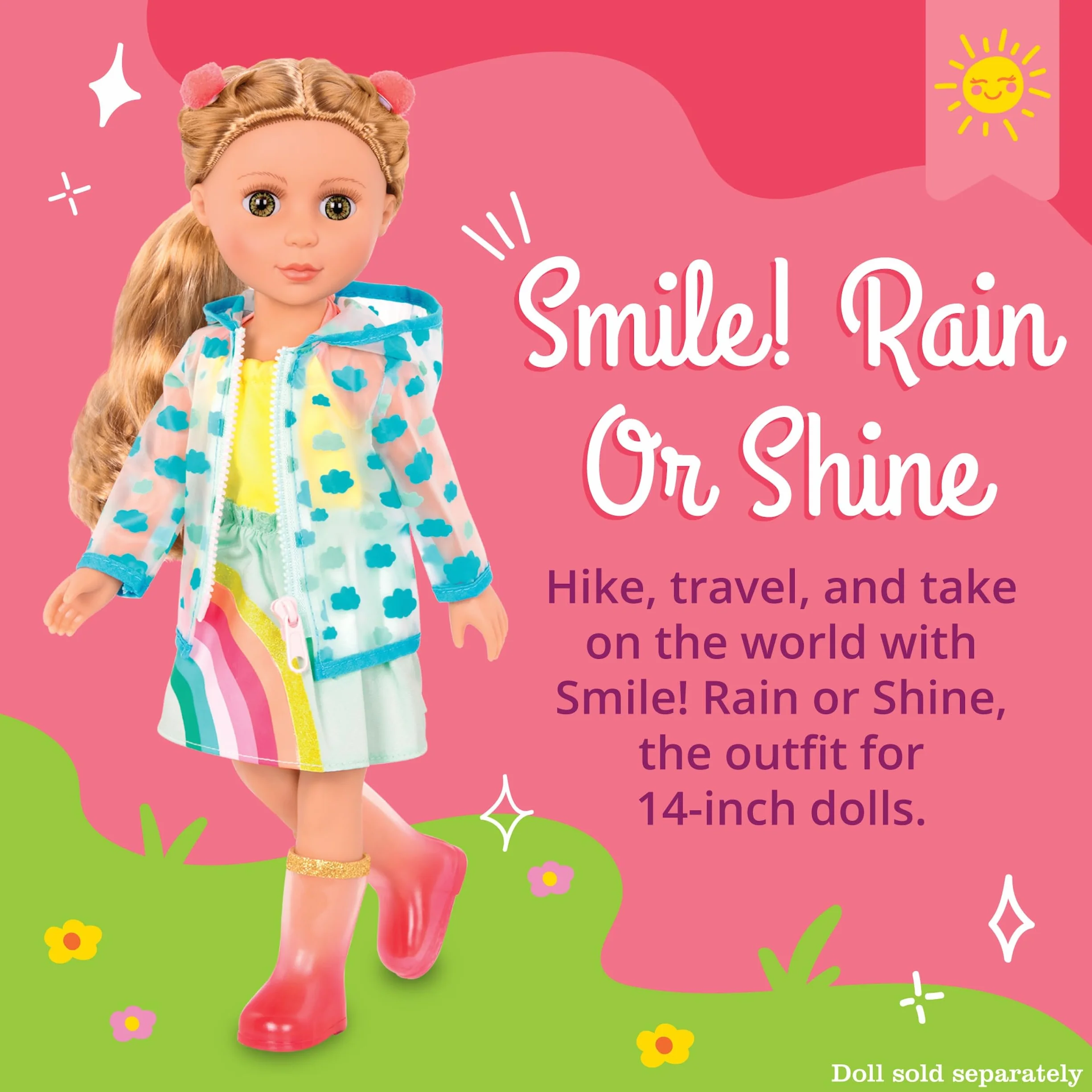 Glitter Girls 14-calowy strój Doll Deluxe Rainy Day
