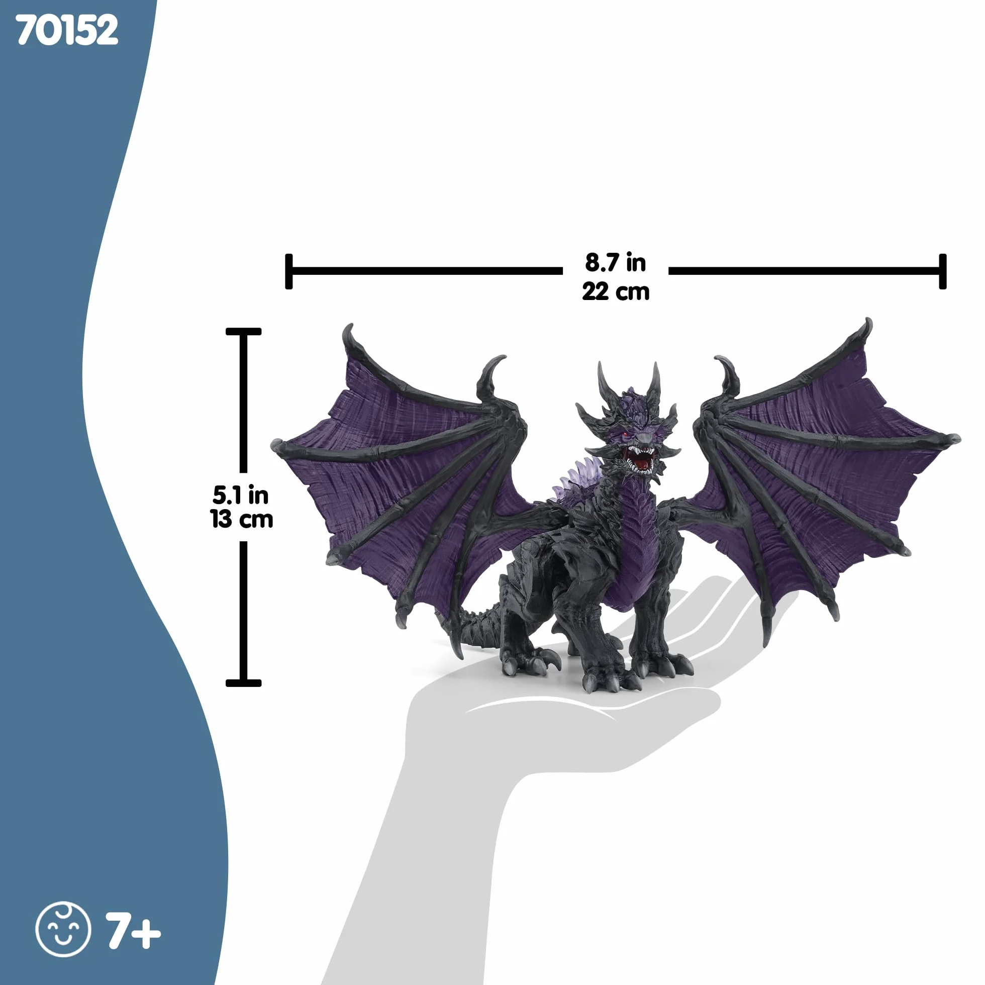 schleich 70152 Smok z Cienia , od 7 lat, ELDRADOR CREATURES - figurka, 19 x 22 x 13 cm
