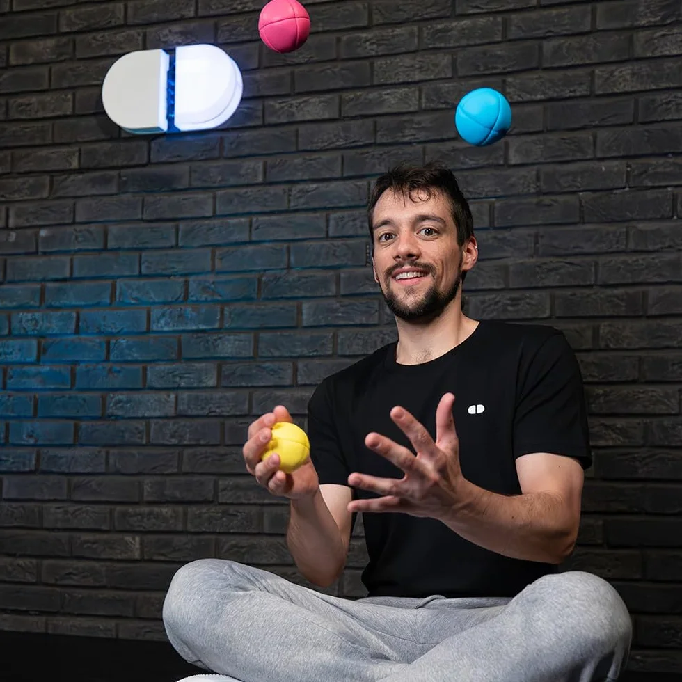 Infinity Juggling Ball - różowa (ręcznie wykonana w UE, używana przez Pro Jugglers, zawiera aplikację do nauki sztuczek)