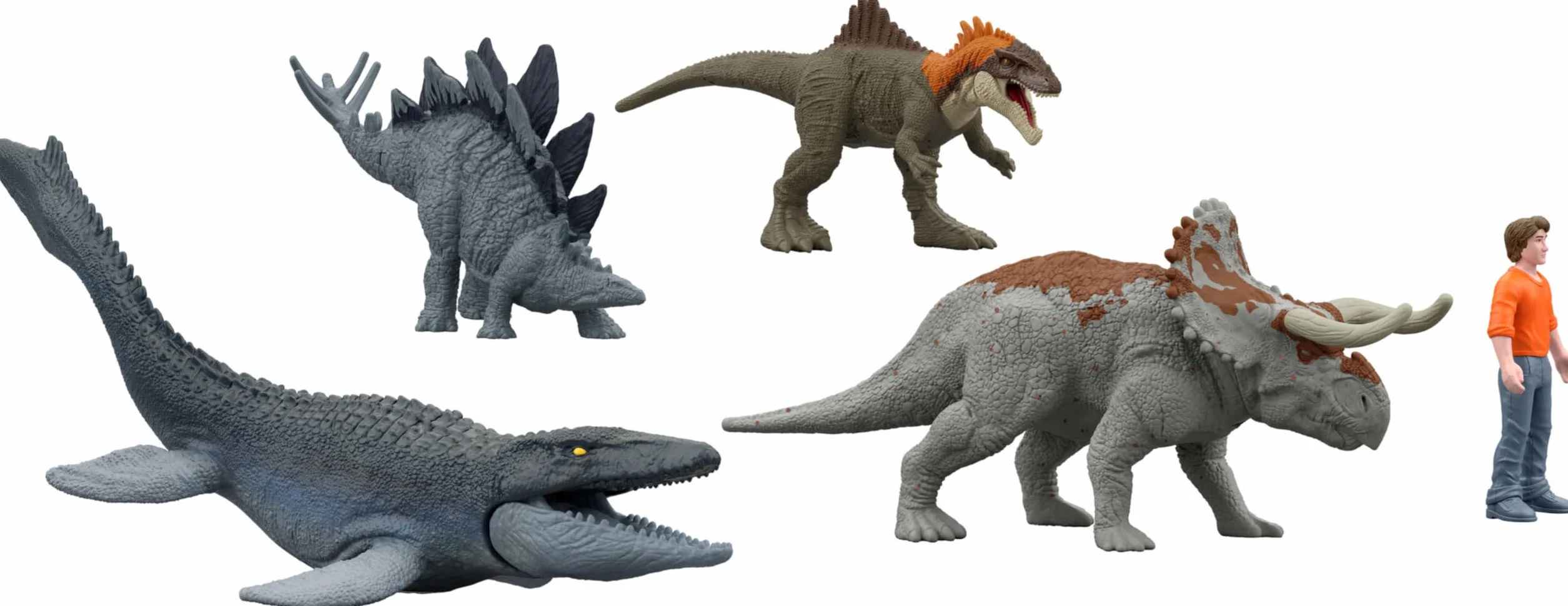Mattel Jurassic World: teoria chaosu 2024 świąteczny kalendarz adwentowy z odliczaniem 24 dni, 30 zabawkowych niespodzianek związanych z dinozaurami, 20 mini dinozaurów, 1 człowiek, 9 sztuk ogrodzenia