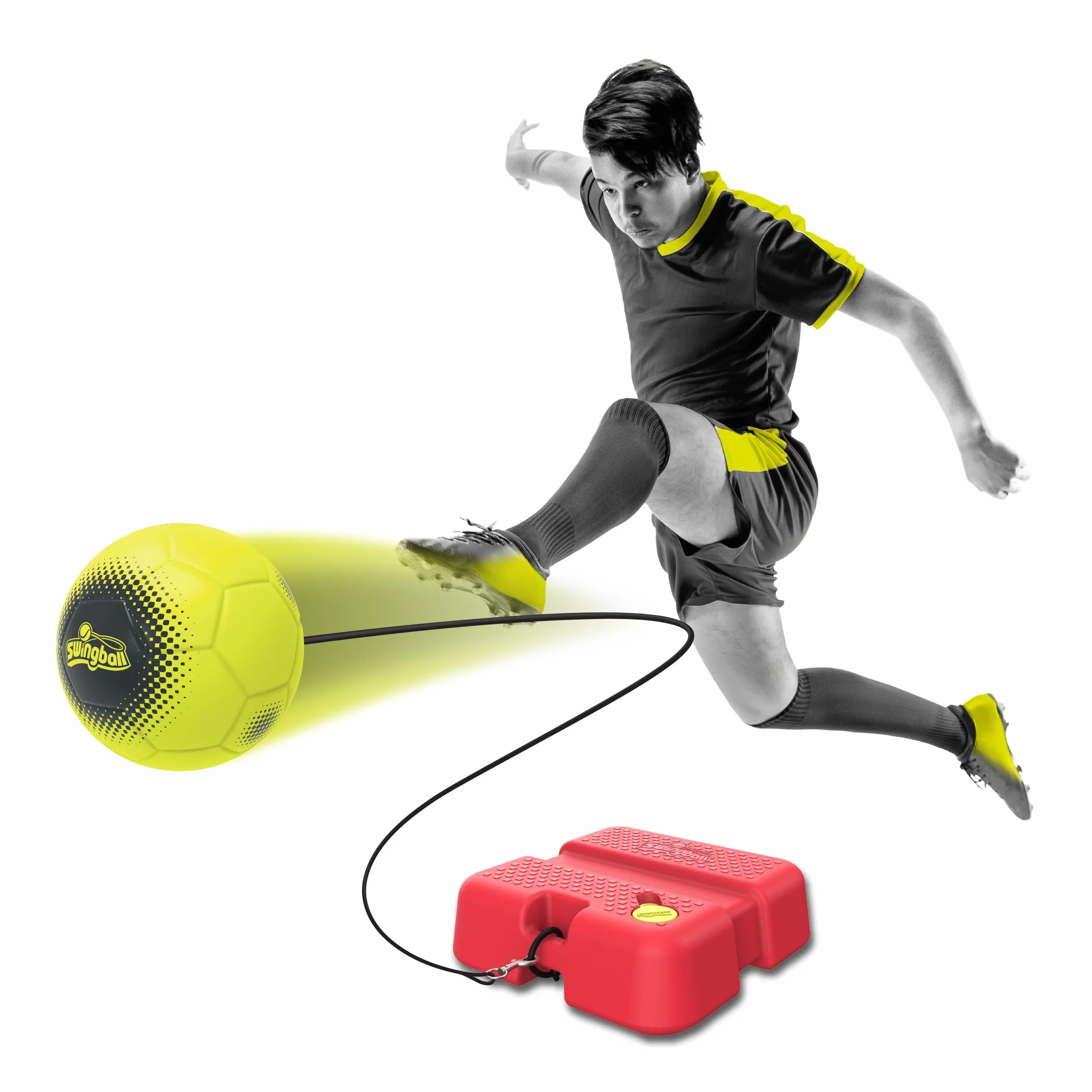 Swingball Reflex piłka nożna piłka nożna pomoc treningowa, zajęcia na świeżym powietrzu, gry w ogrodzie, trening piłki nożnej, mecz piłki nożnej, piłka nożna, piłka nożna, piłka nożna, odpowiednia dla