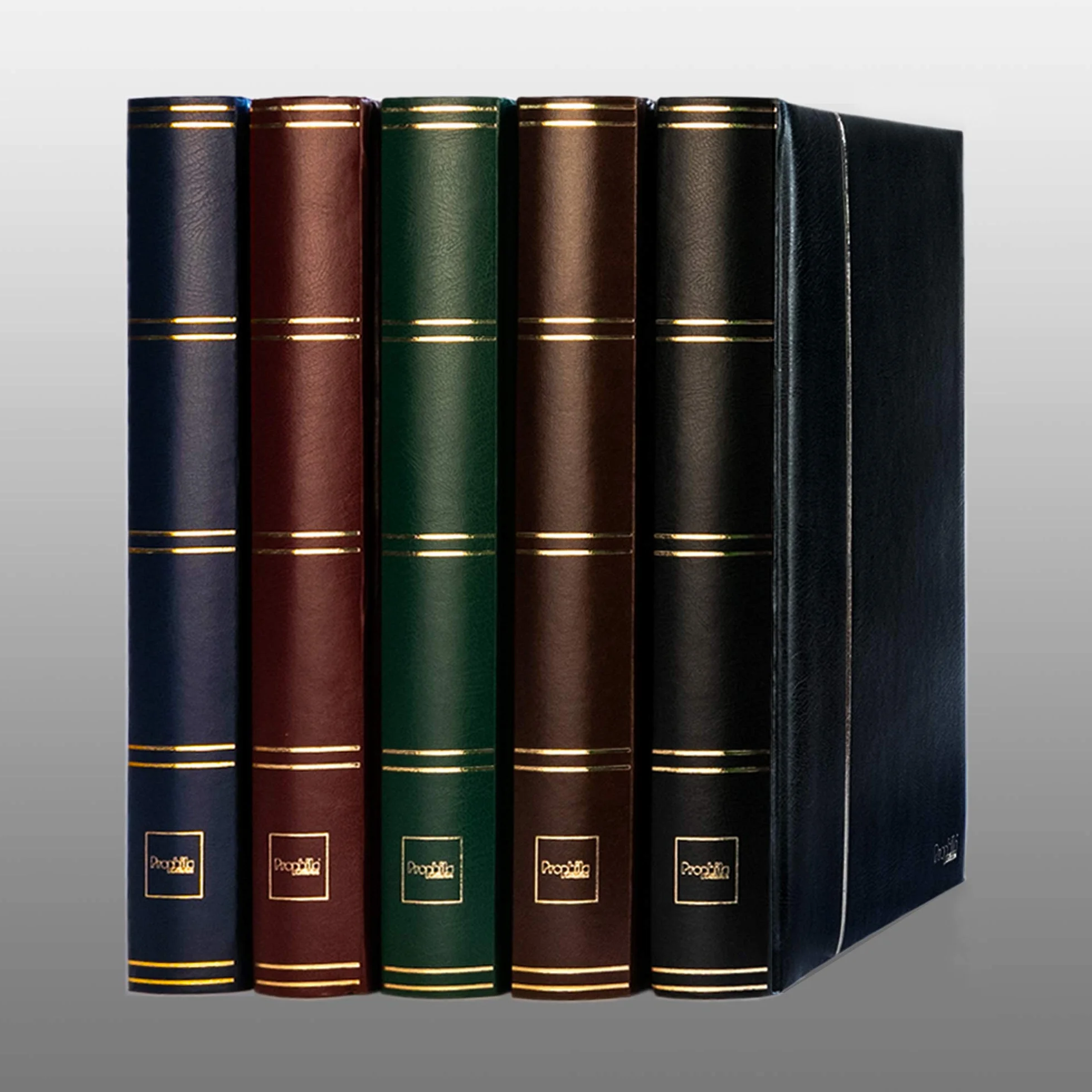 Prophila Latarnia morska Stockbook album na pieczątki 60 czarnych stron zielona okładka