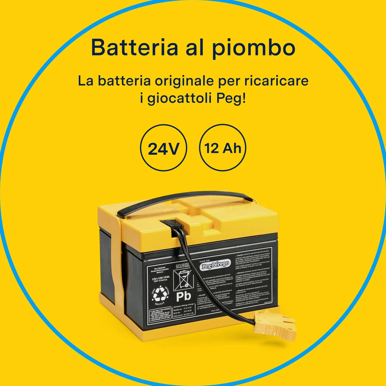 Peg Perego Bateria 24 V 12 Ah