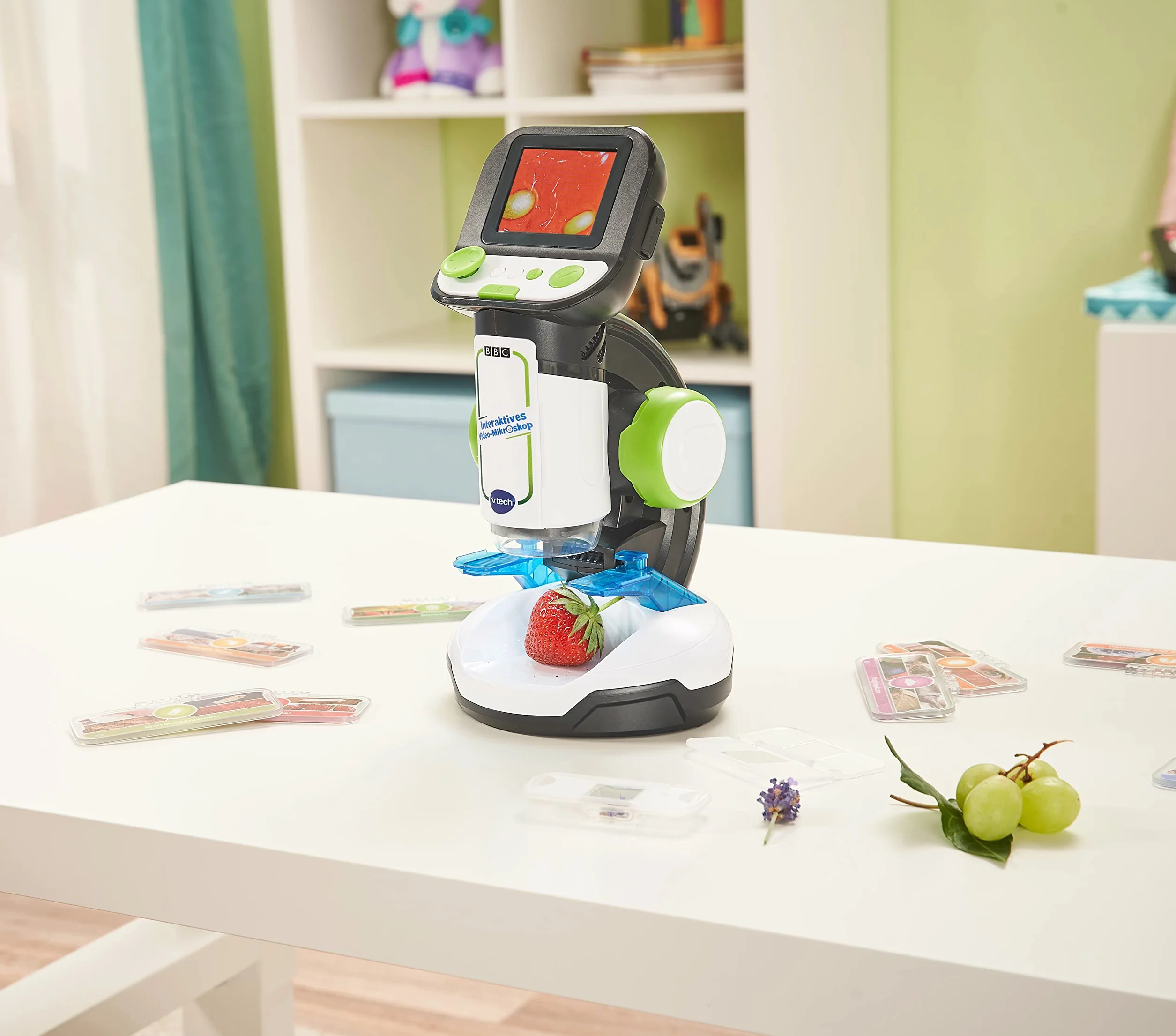 Vtech 80-616104 Interaktywny mikroskop wideo dla dzieci kolorowy