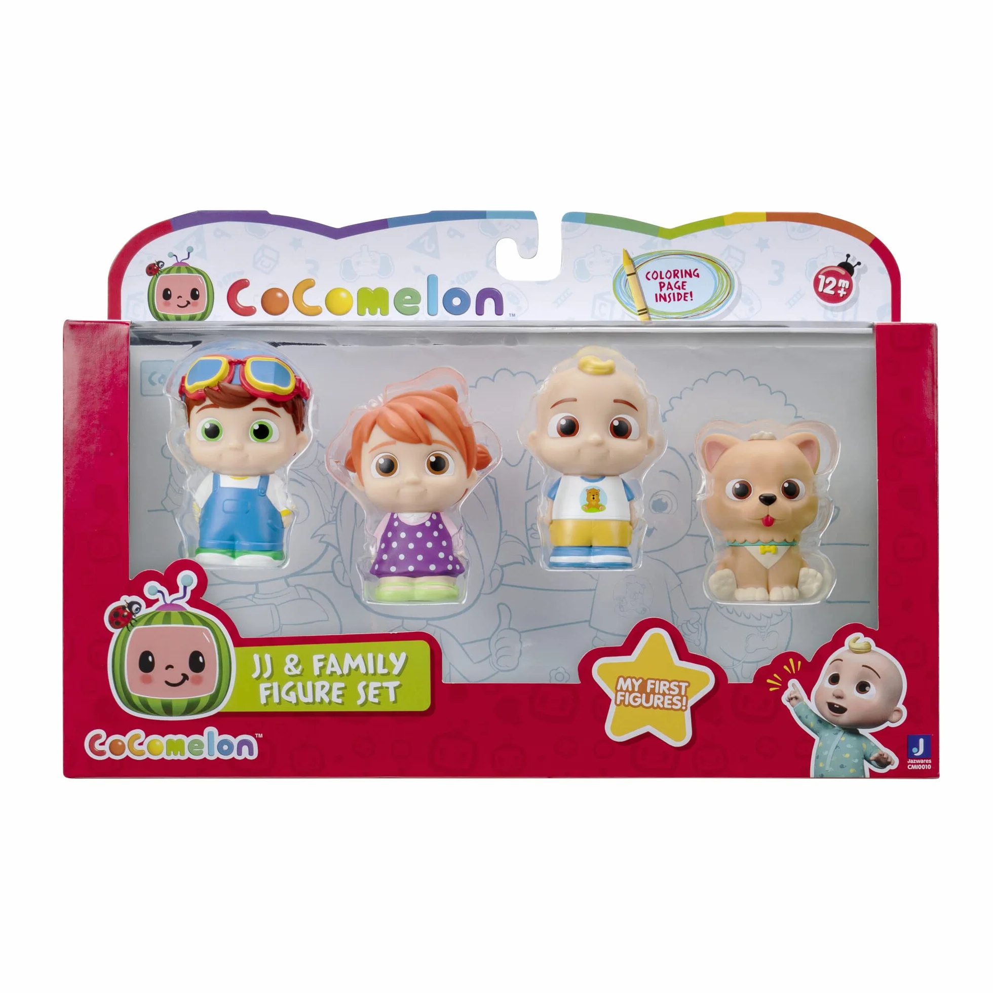CoComelon CMI0010 - rodzinny zestaw 4 figurek, oficjalne figurki