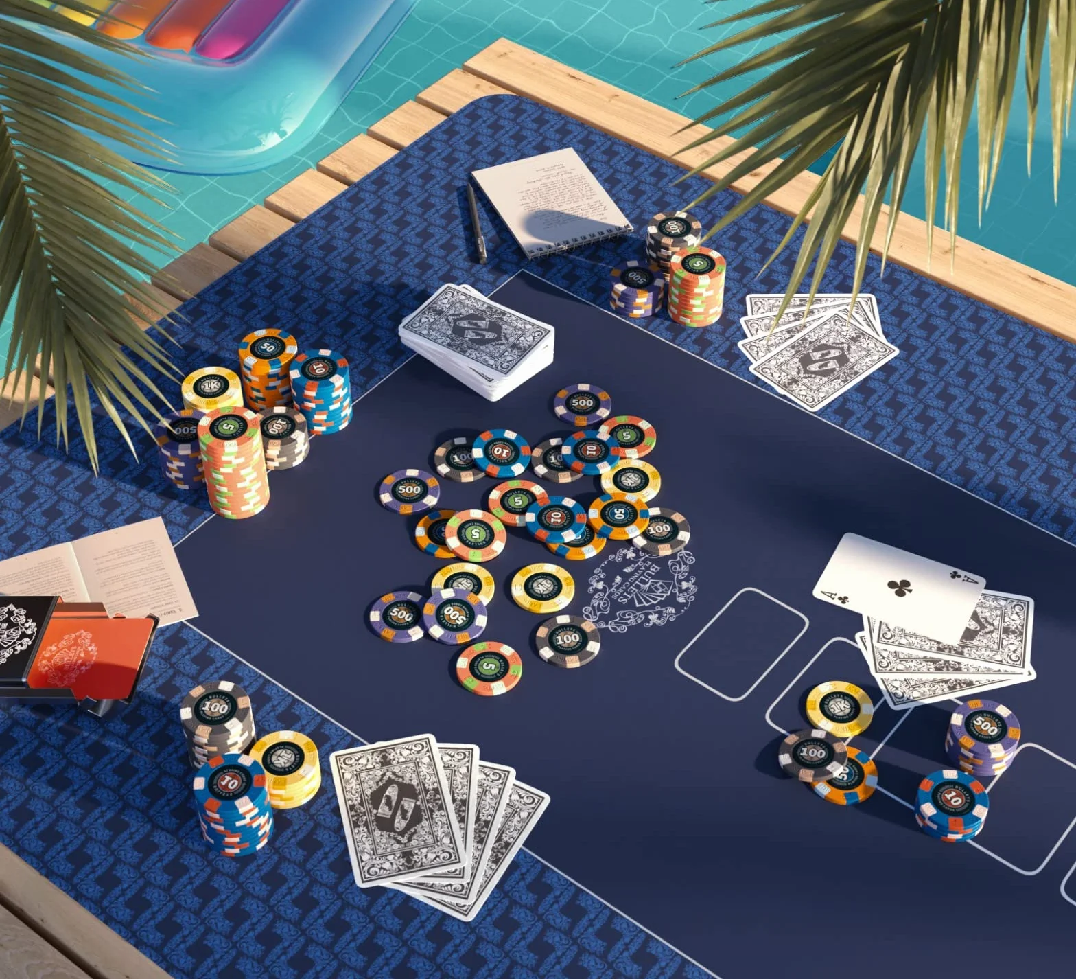 Bullets Playing Cards, 25 x ceramiczny żeton do pokera Richie, wartość 1k (1000), do zestawu do pokera, 10 g, średnica 4 cm (żółty)