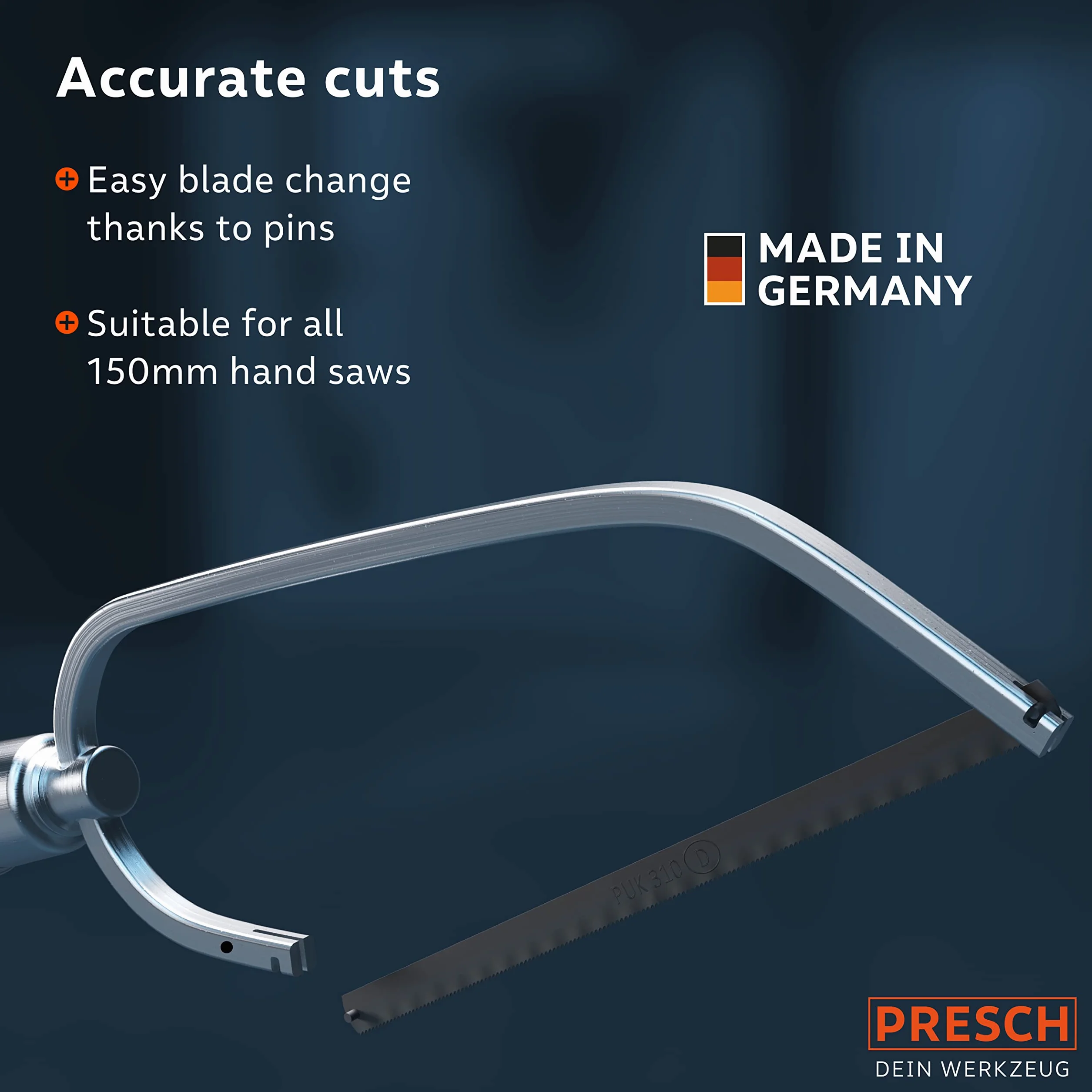 Presch Uniwersalne brzeszczoty do pił tarczowych 150mm 10 szt - Uestaw brzeszczotów PUK do pił ręcznych 150mm - Uniwersalny brzeszczot 150 mm do drewna, metalu i tworzyw sztucznych