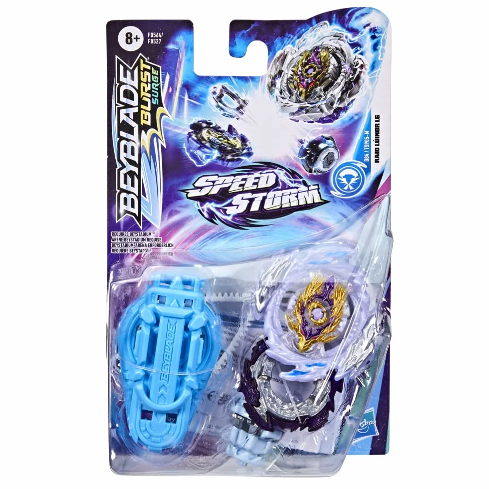 Hasbro BEYBLADE Burst Surge Speedstorm Raid Luinor L6 bączek startowy – bączek bojowy z rozrusznikiem