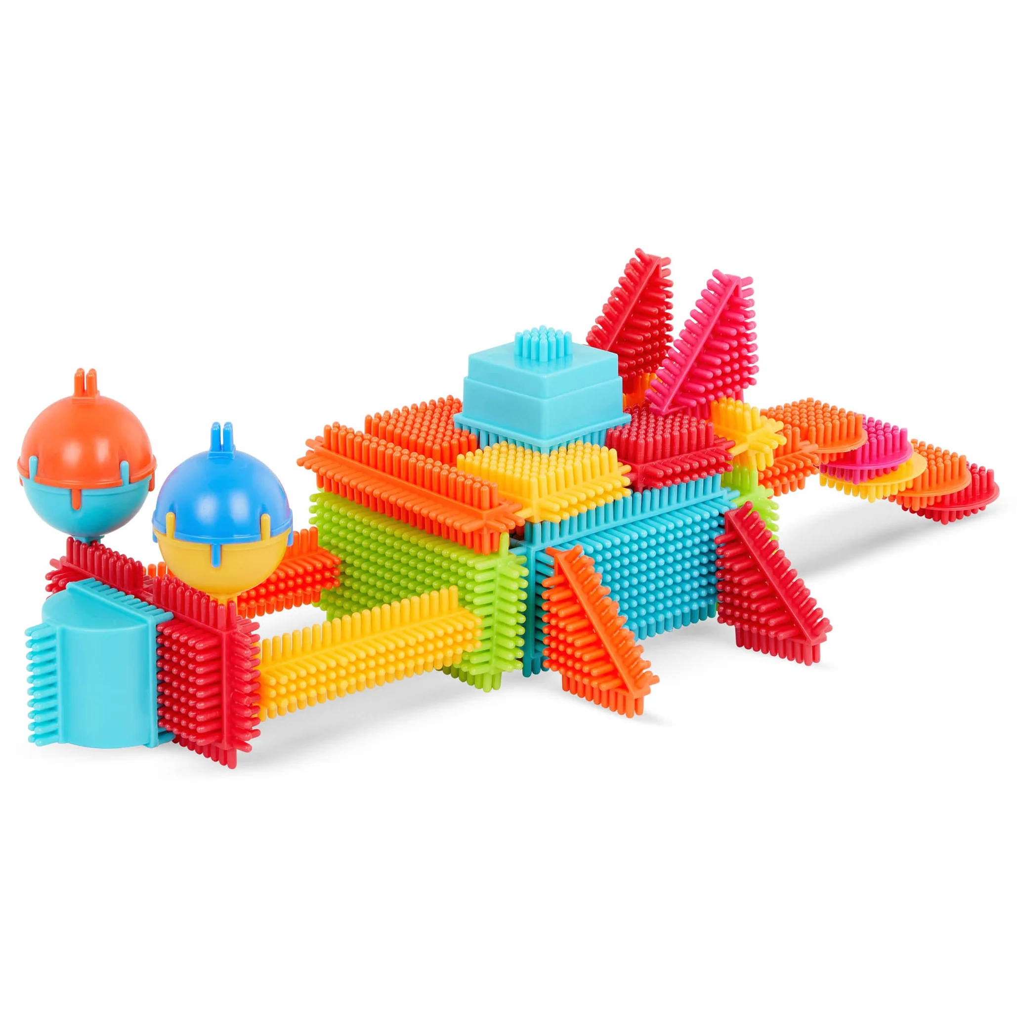 Bristle Blocks 3102Z – skrzynki, 80 sztuk, wielokolorowe