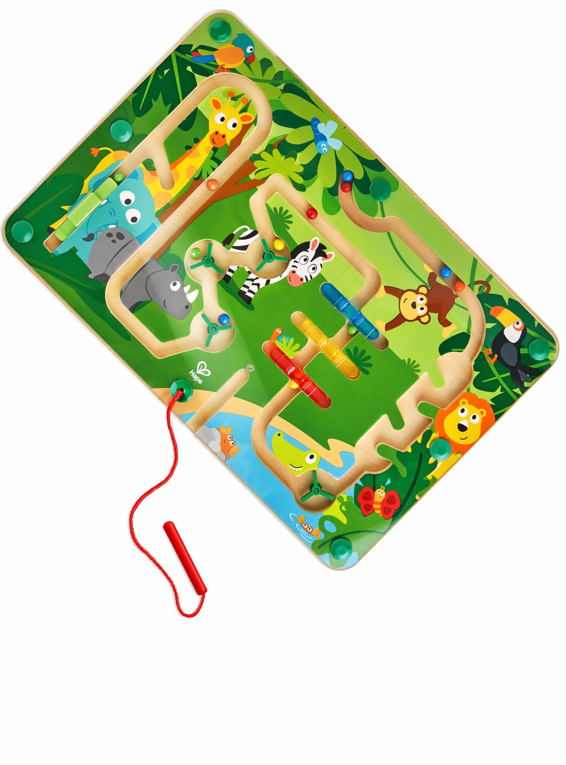 Hape E1714 Wooden Jungle Magnetic Maze