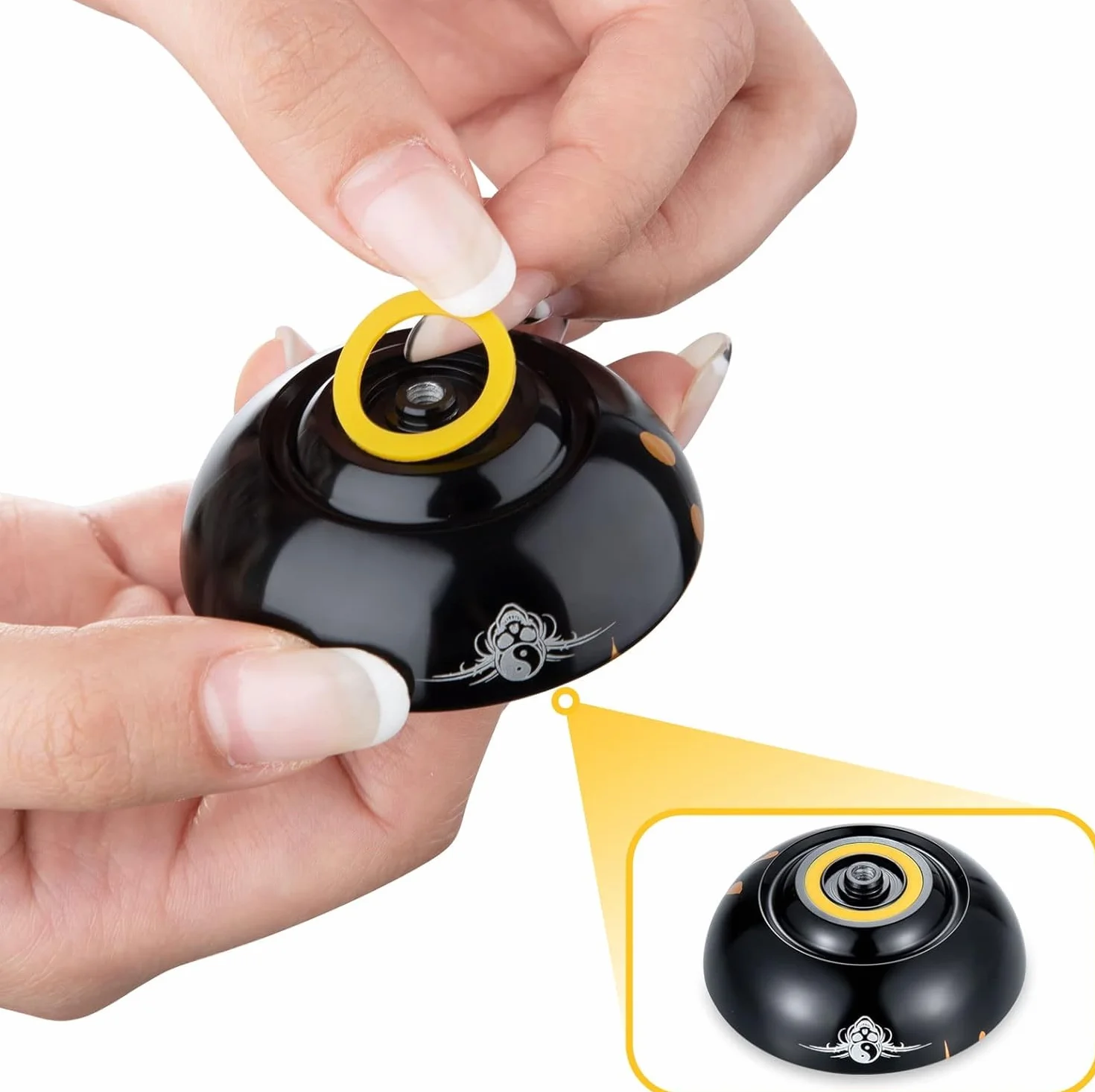 YOSTAR Zestaw Łożysk do Crystal Yoyo K2, 2 Tryby: 2 Responsywne + 2 Niereagujące Łożyska, 2 Osie 8 mm + 2 Osie 10 mm + 8 Responsywnych