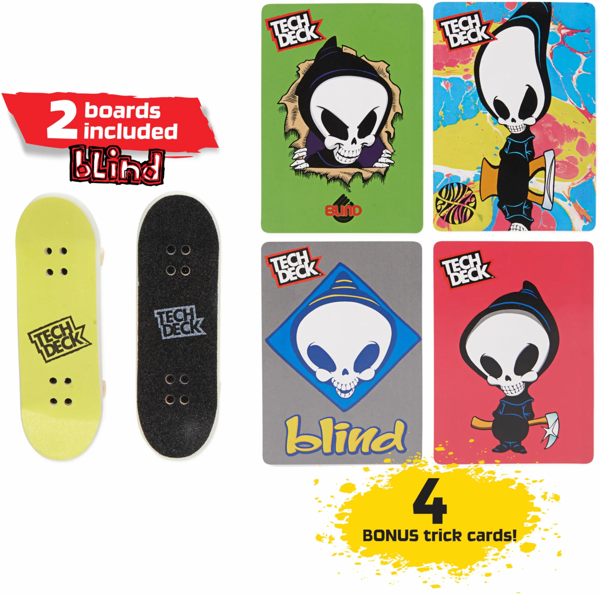 Tech Deck, Neon Mega Park X-Connect Creator, Glow-In-The-Dark zestaw ramp z dwoma palcami, zabawka dla dzieci w wieku 6 lat i więcej