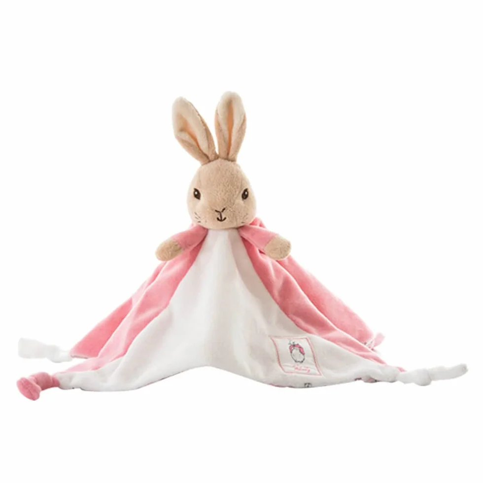 Official Beatrix Potter Flopsy Bunny Comfort Blanket - Peter Rabbit Soft Toy Comforter