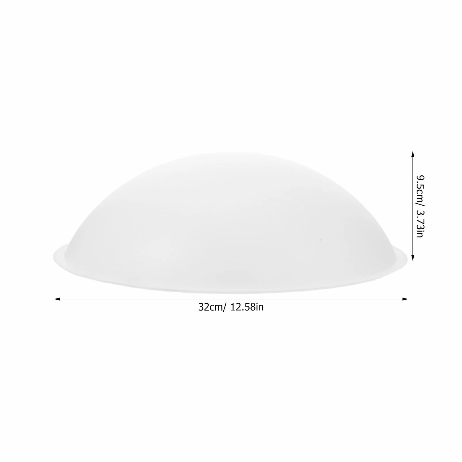 MAGICLULU Akrylowy Półokrągły Abażur do Lamp Wiszących, Podłogowych i Stołowych – Biały Klosz w Stylu Nowoczesnym, Osłona Światła do Sypialni i Wnętrz