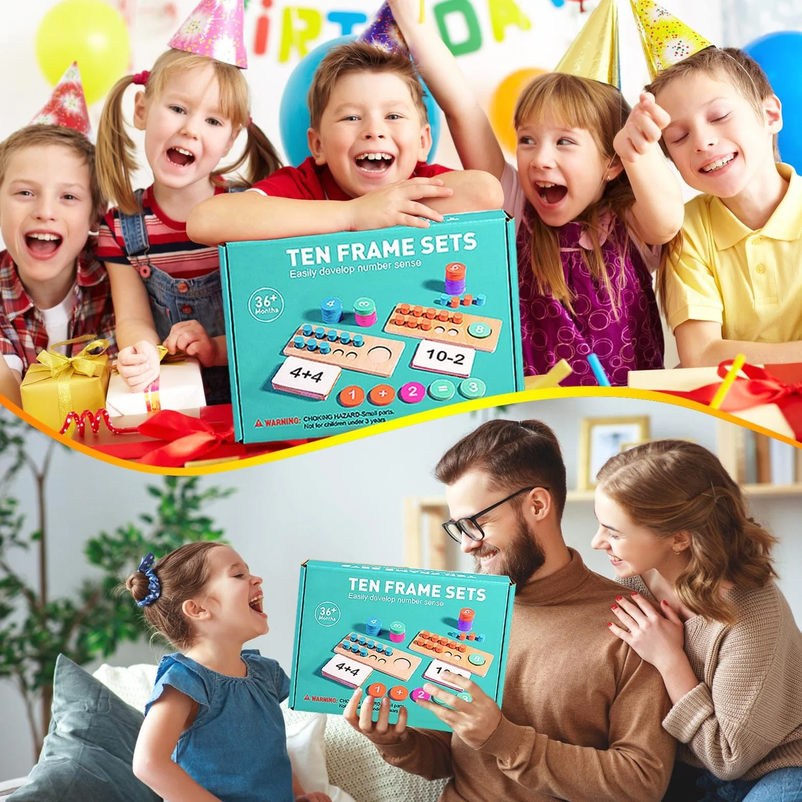 Zabawki Montessori 2 3 4 5 6 Lat, Gry Edukacyjne od 5 Lat, Zabawki Montessori 2 Lata, Nauka Liczenia, Gry Edukacyjne od 4 Lat, Prezent 2-6 Lat Dla Dzieci Chłopiec Dziewczynka