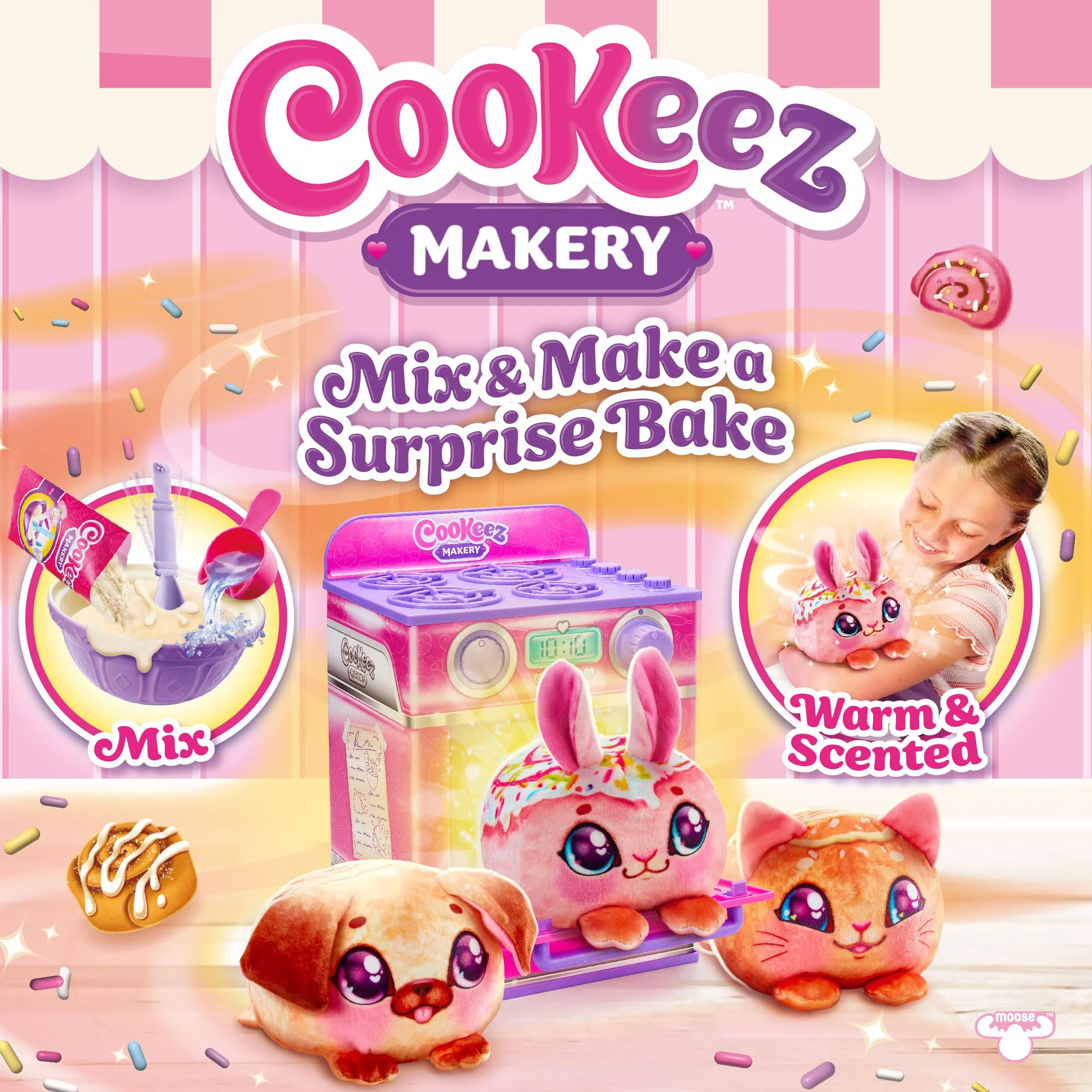 Cookeez zestaw do zabawy w piekarniku, cynamon (30429)