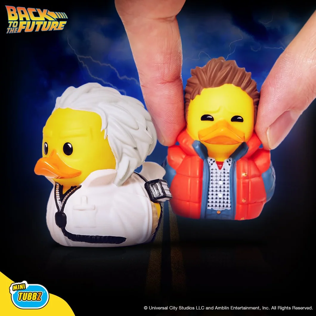 TUBBZ Mini Marty McFly kolekcjonerska winylowa gumowa figurka kaczki – oficjalny produkt Back to the Future – filmy akcji retro i telewizja