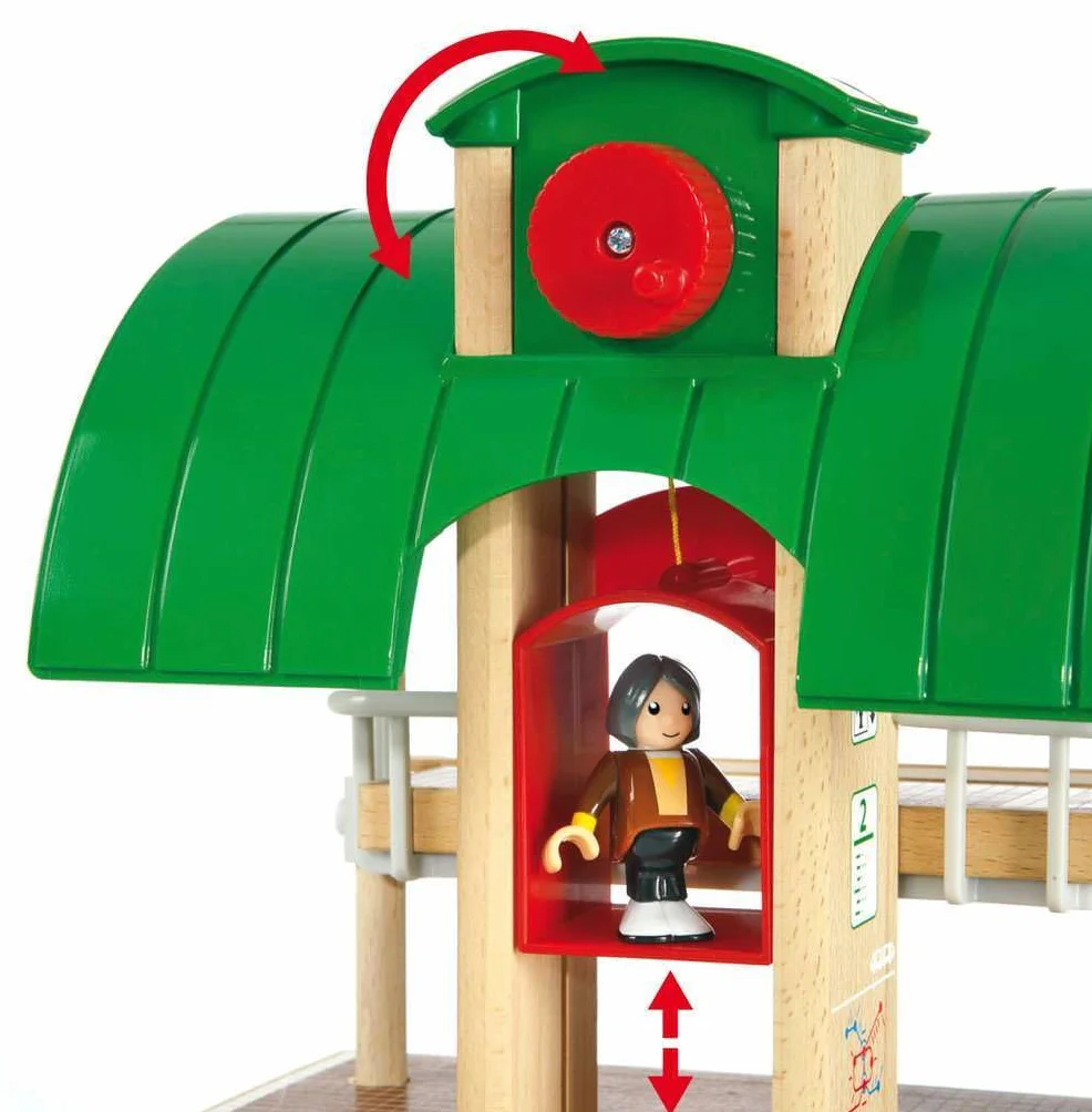 Brio 63351200 Pociąg Osobowy Z Dworcem (63351200) Bezpieczna Zabawka Dla Dzieci Powyżej 3 Lat