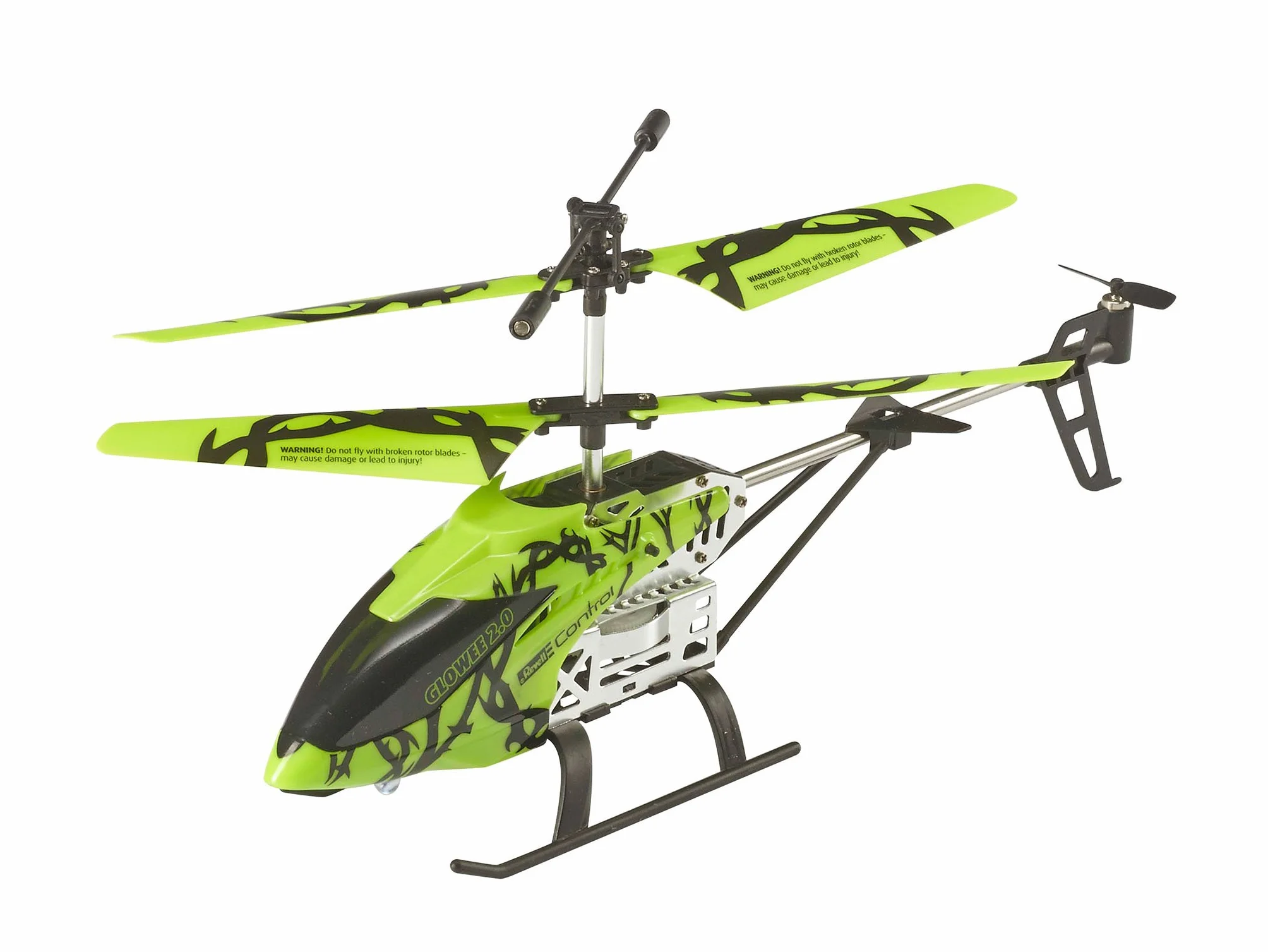 Revell Control Helicopter Glowee 2.0 I diody LED do spektakularnych efektów świetlnych, współosiowy system wirnika z żyroskopem, pilot zdalnego sterowania 3CH GHz, w zestawie ładowarka USB i zapasowy