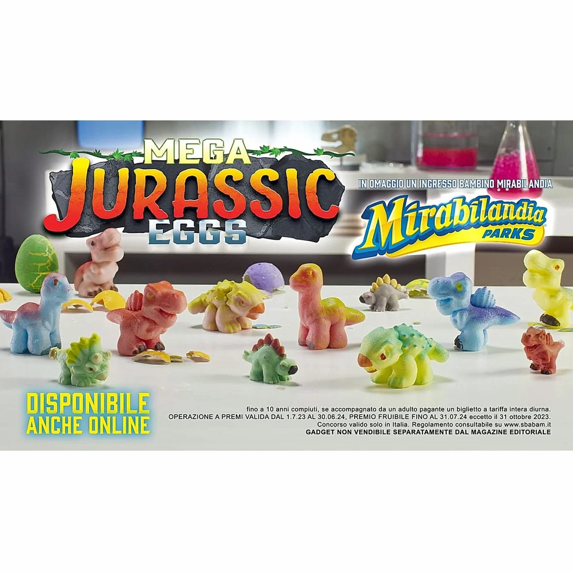#sbabam Funny Box Mega Jurassic Eggs, zabawka od 3 lat, 3 sztuki, zabawka dinozaura dla dzieci urodzonych z magicznych jaj – idealna jako prezent dla dziecka